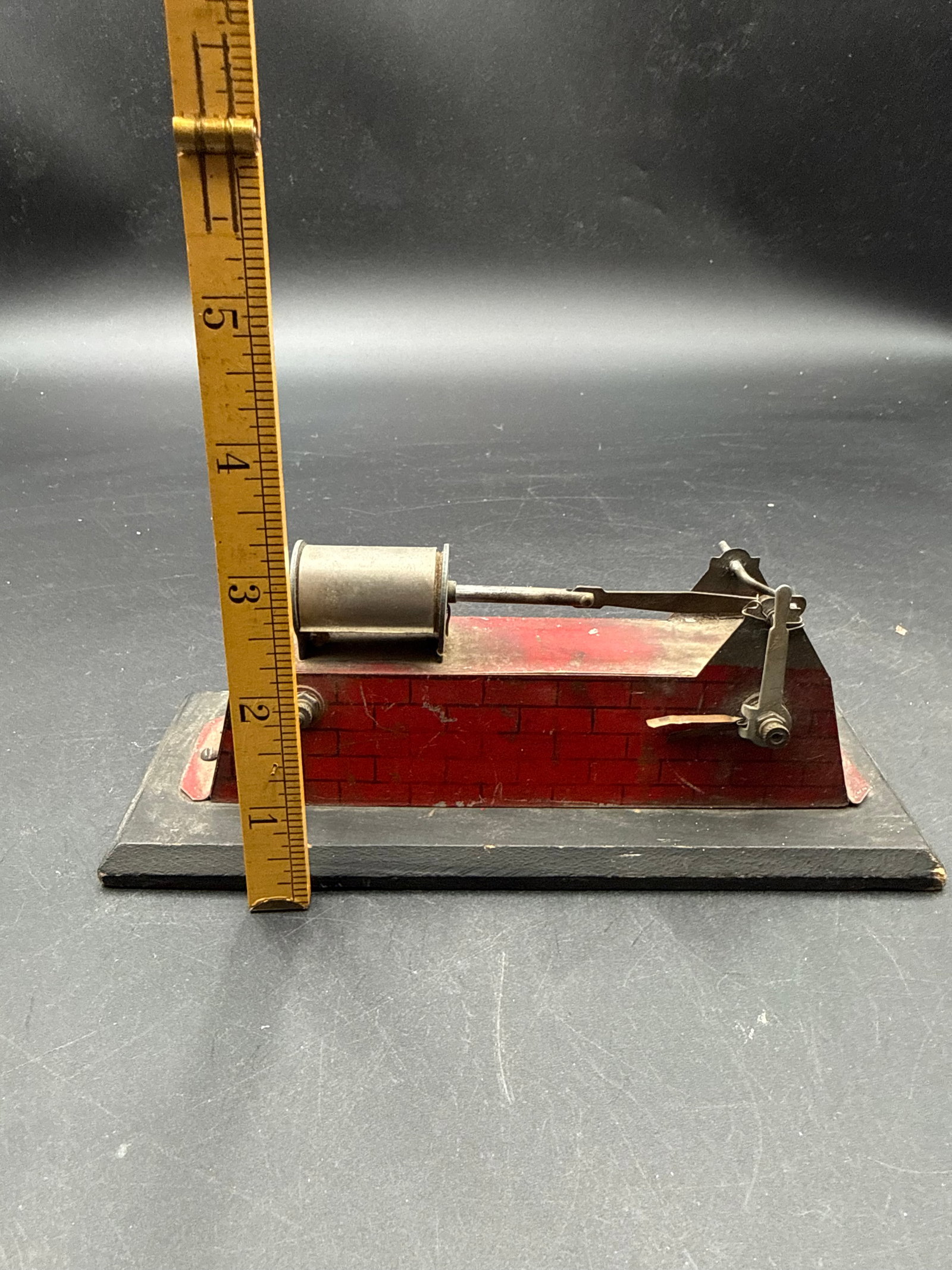 Antique Tin Steam Engine Model - 6