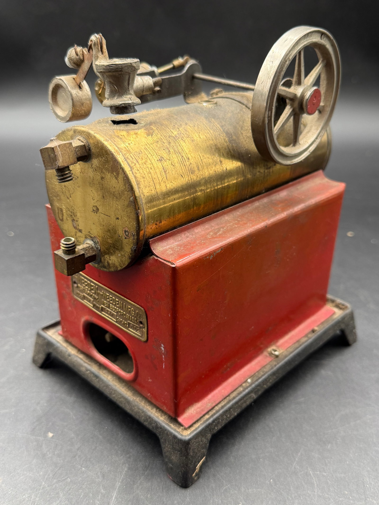 Antique 1930s Weeden Mfg Co #702 Toy Electric Steam Engine (1 of 7)