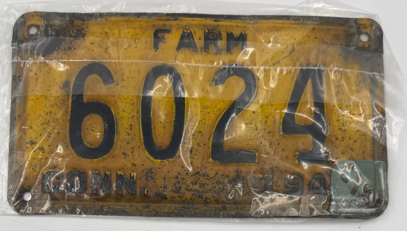 1949 Connecticut Farm License Plate 6024 (1 of 5)