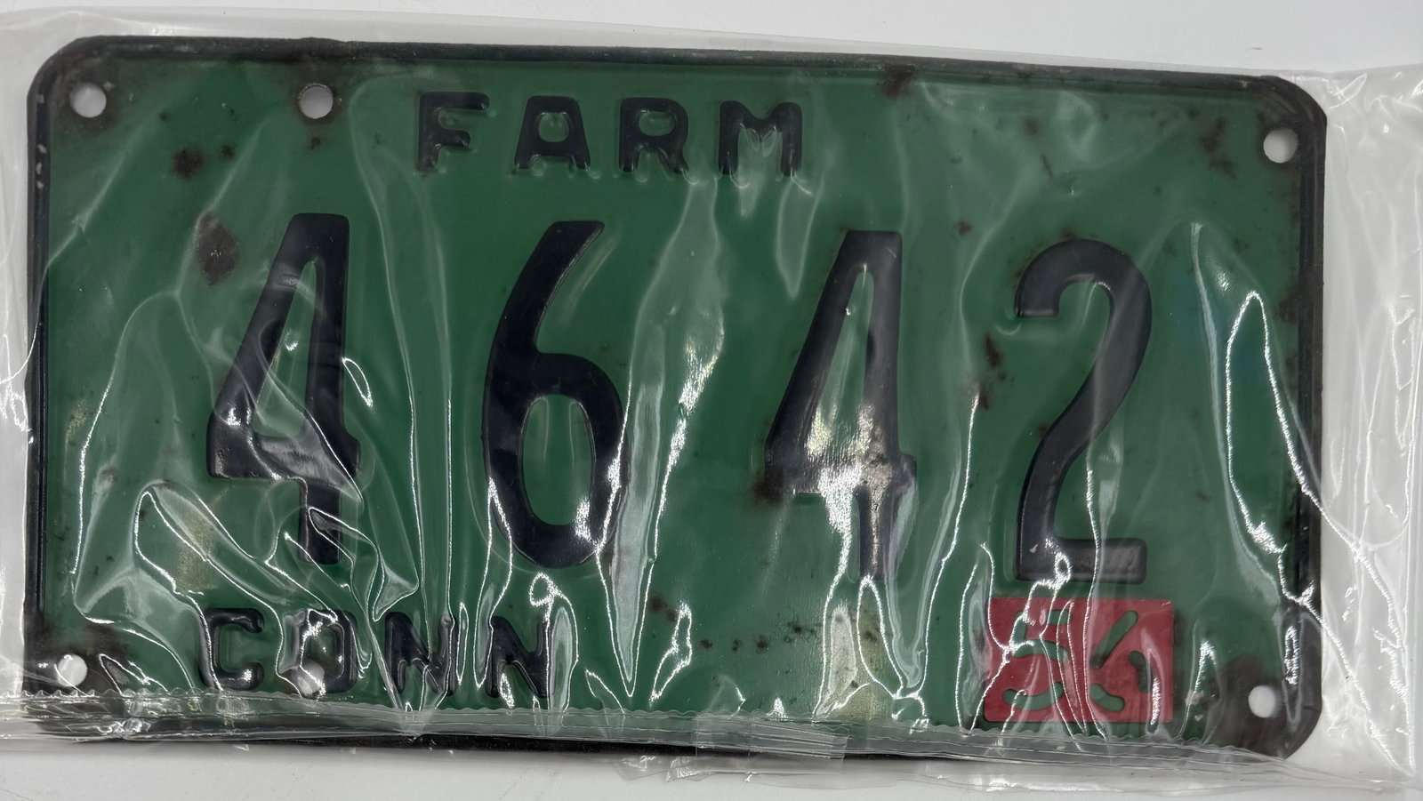 1951 Connecticut Farm License Plate 4642 (1 of 5)