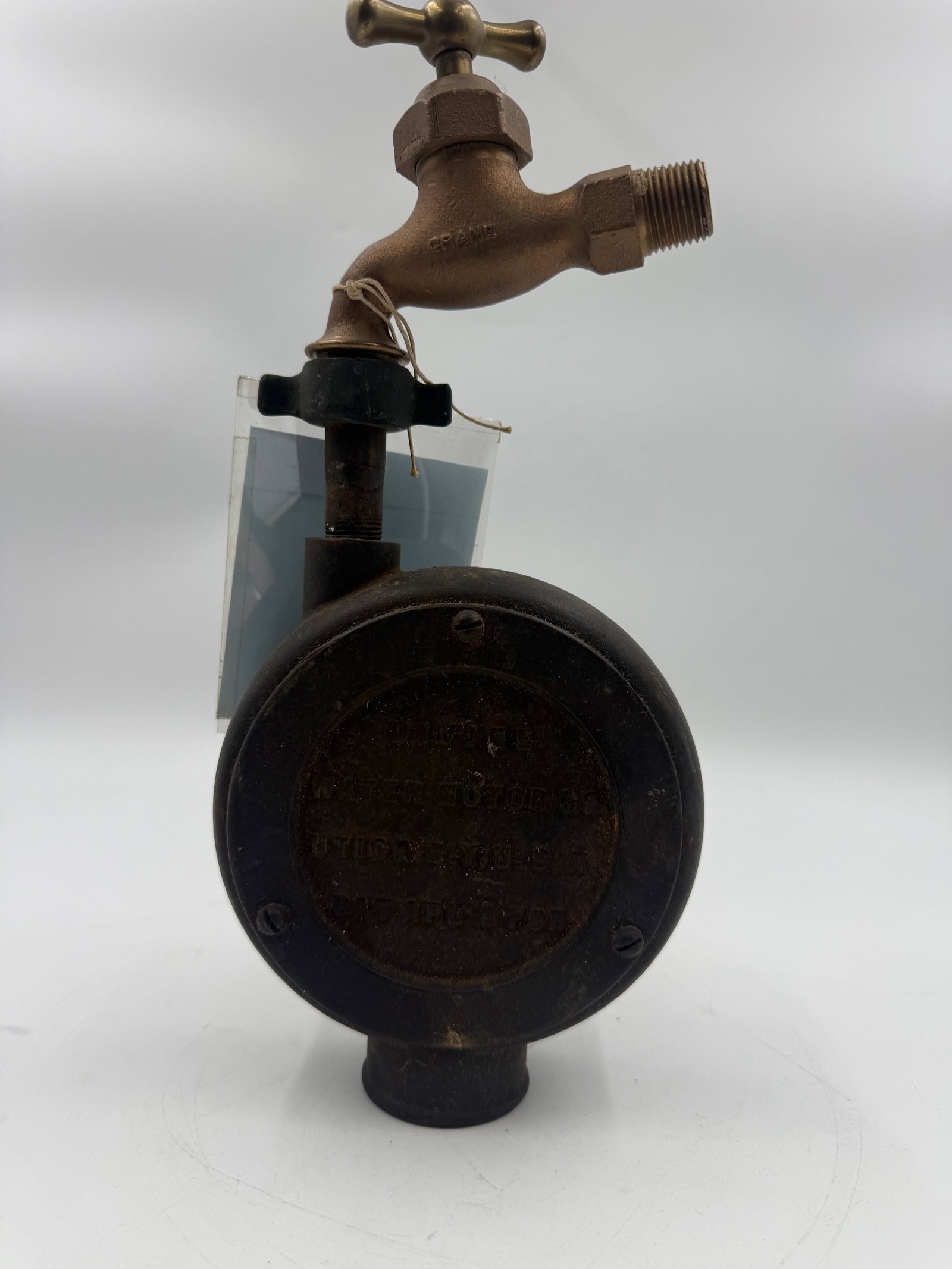 Antique water motor Divine Water Motor Co. based in Utica, N.Y., U.S.A. (1 of 5)