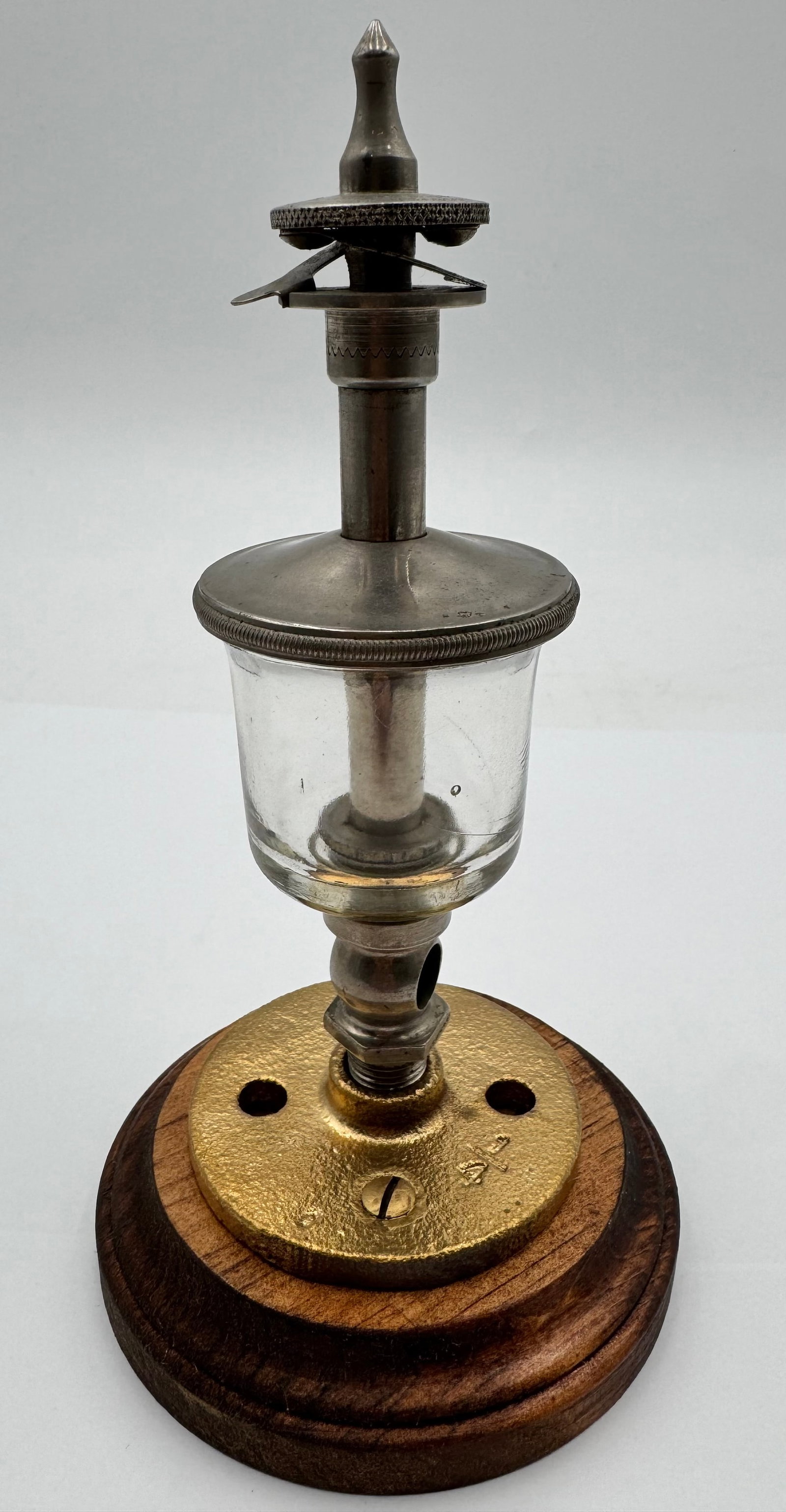 Antique A.U. Wilkinson & Co. Brass Steam Engine Oiler Lubricator Boston Pat 1881 (1 of 5)