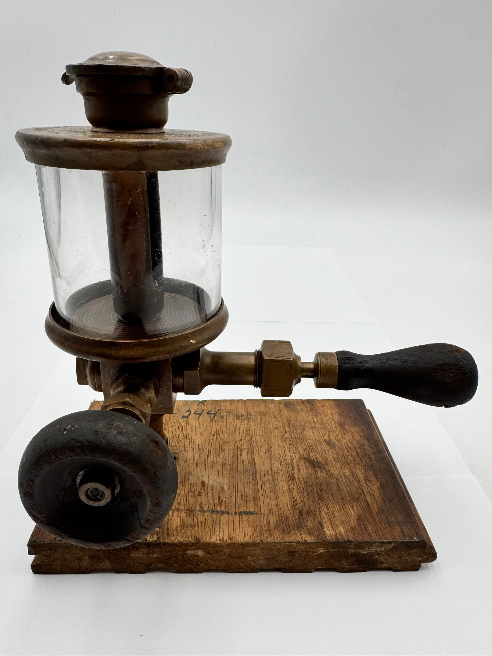 Antique Lunkenheimer Oil Pump No. 5 Brass Steam Engine Lubricator Cincinnati Ohio (1 of 8)