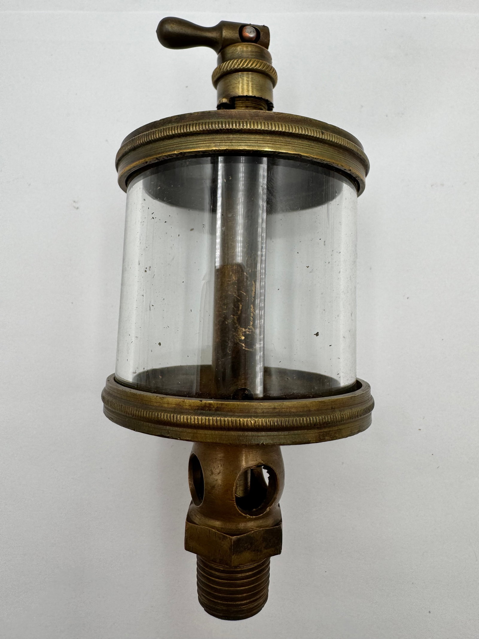 Antique Sherwood Mfg Co Albany NY Brass Steam Engine Oiler Lubricator (1 of 7)