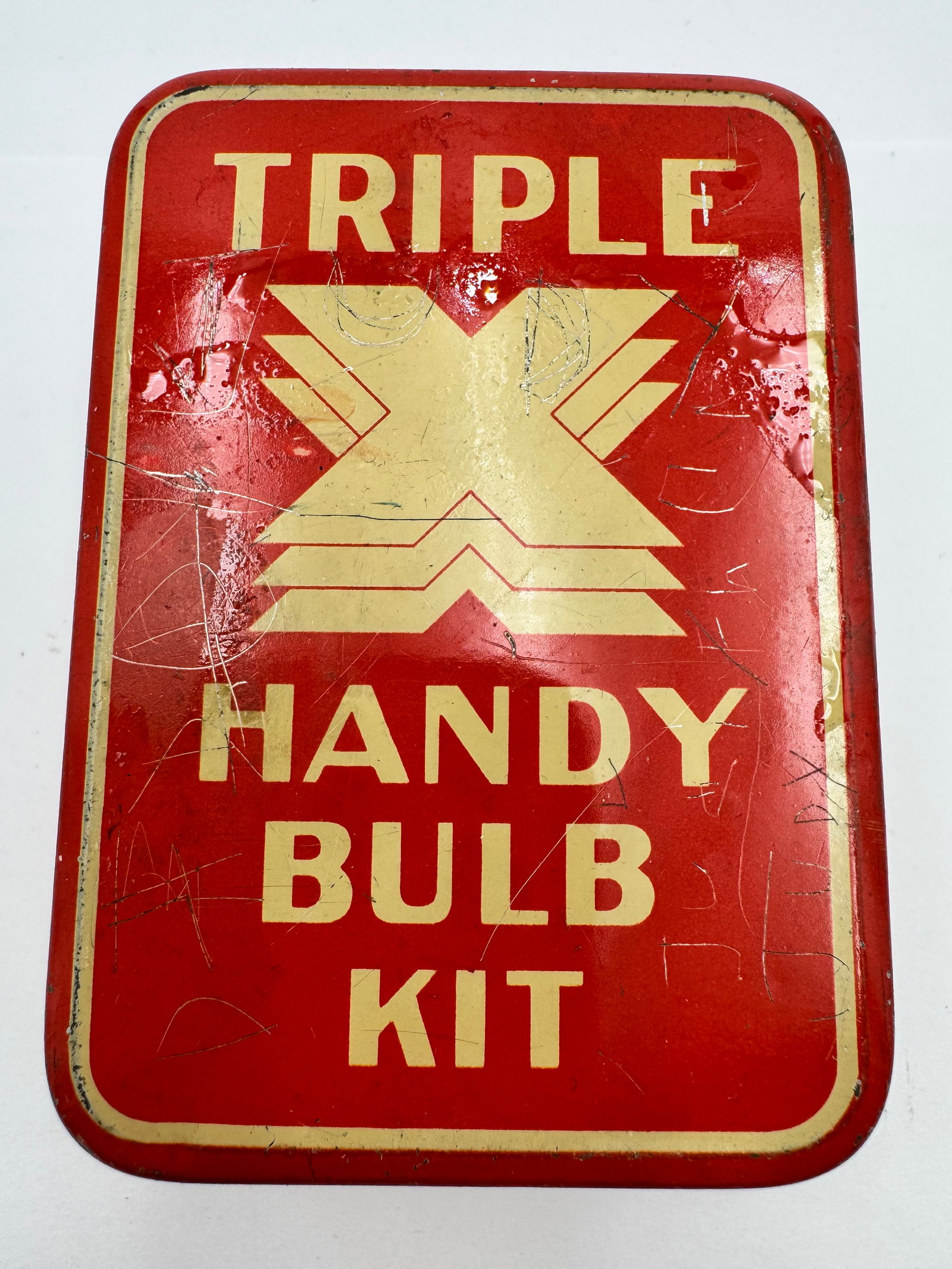 Vintage Triple X Handy Bulb Kit Tin Auto Advertising (1 of 4)