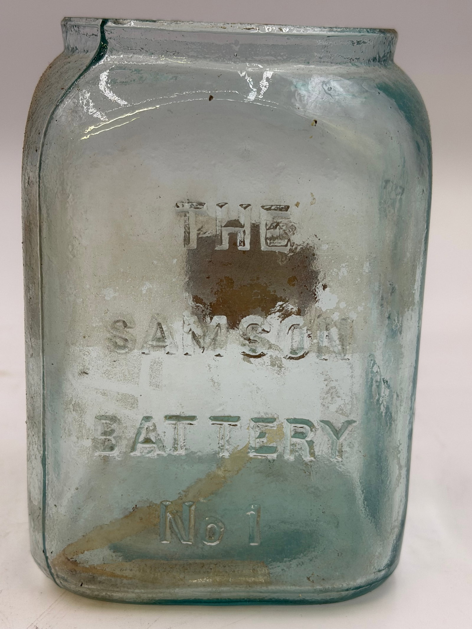 Antique Samson Battery Co. Glass Battery Jar (1 of 5)