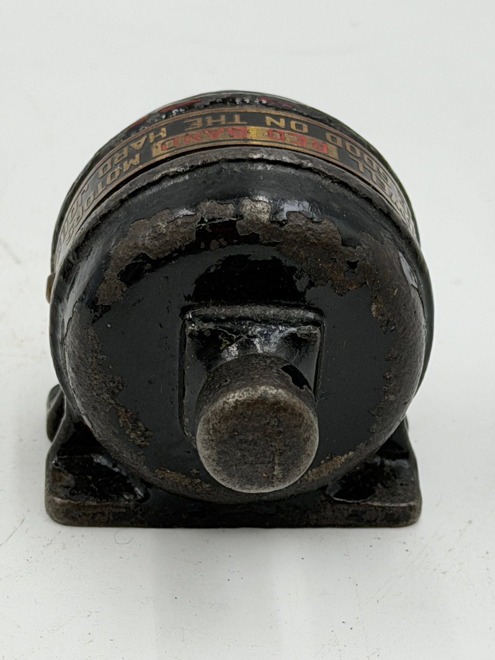 Vintage Howell Red Band Motor Advertising Cast Iron Paperweight (1 of 6)
