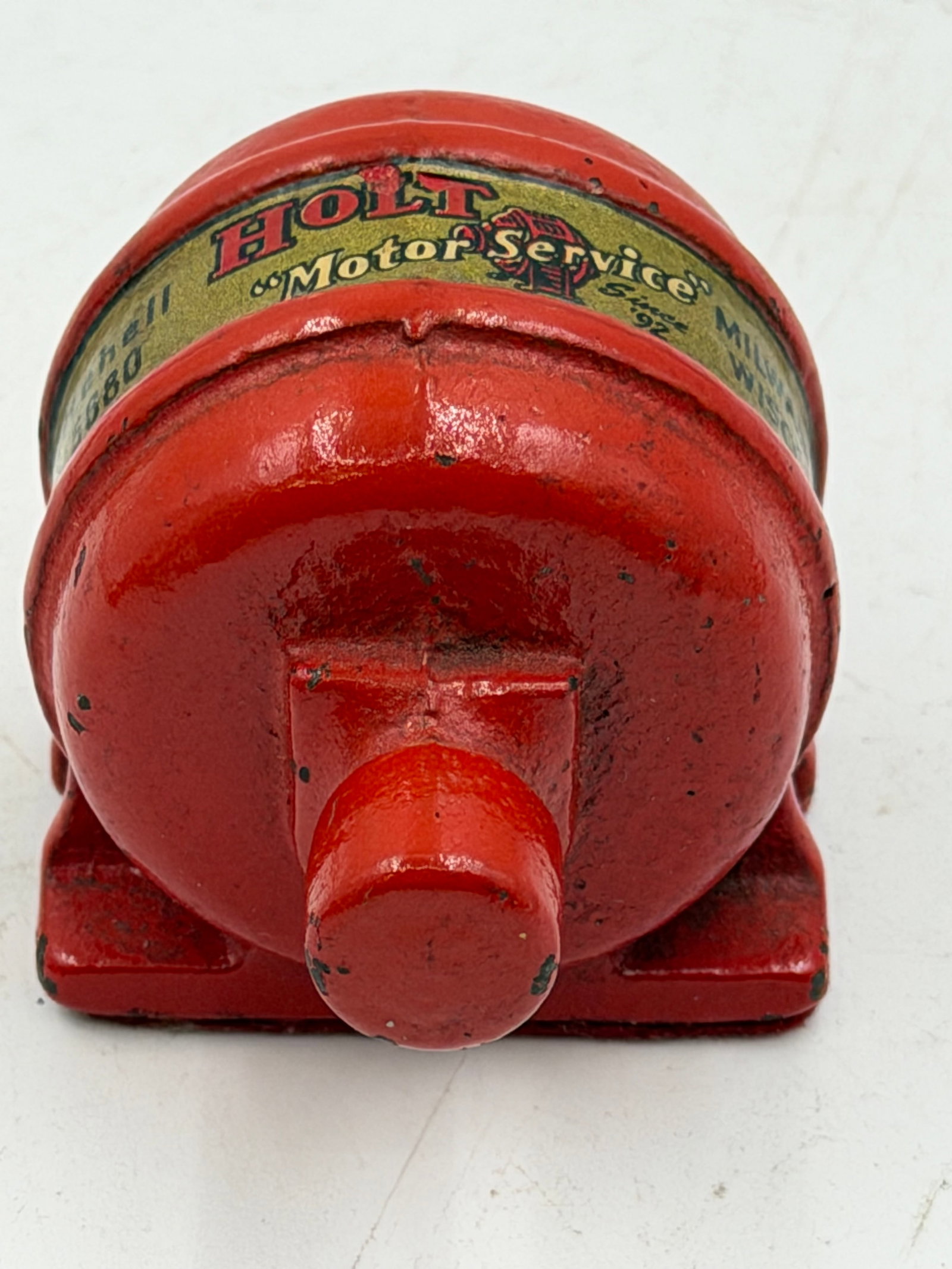 Vintage Holt Motor Service Cast Iron Advertising Motor Display (1 of 7)