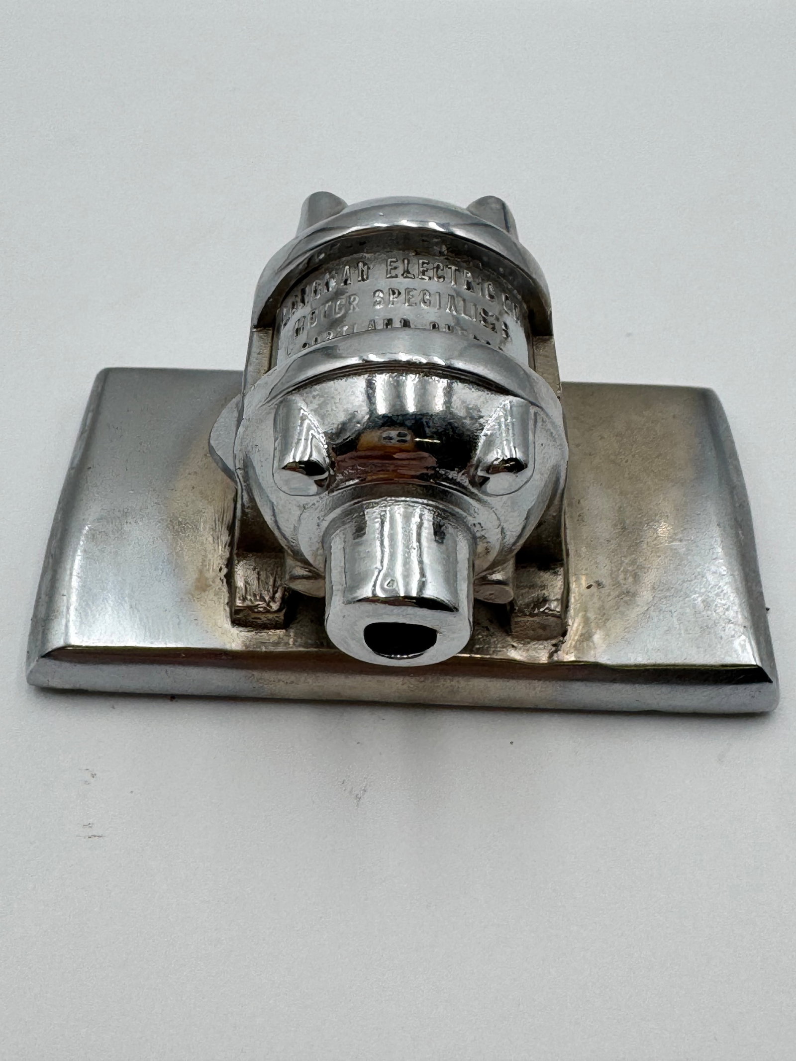 Rare UNAD Electric Motor Specialists Portland OR Chrome Advertising Paperweight (1 of 7)