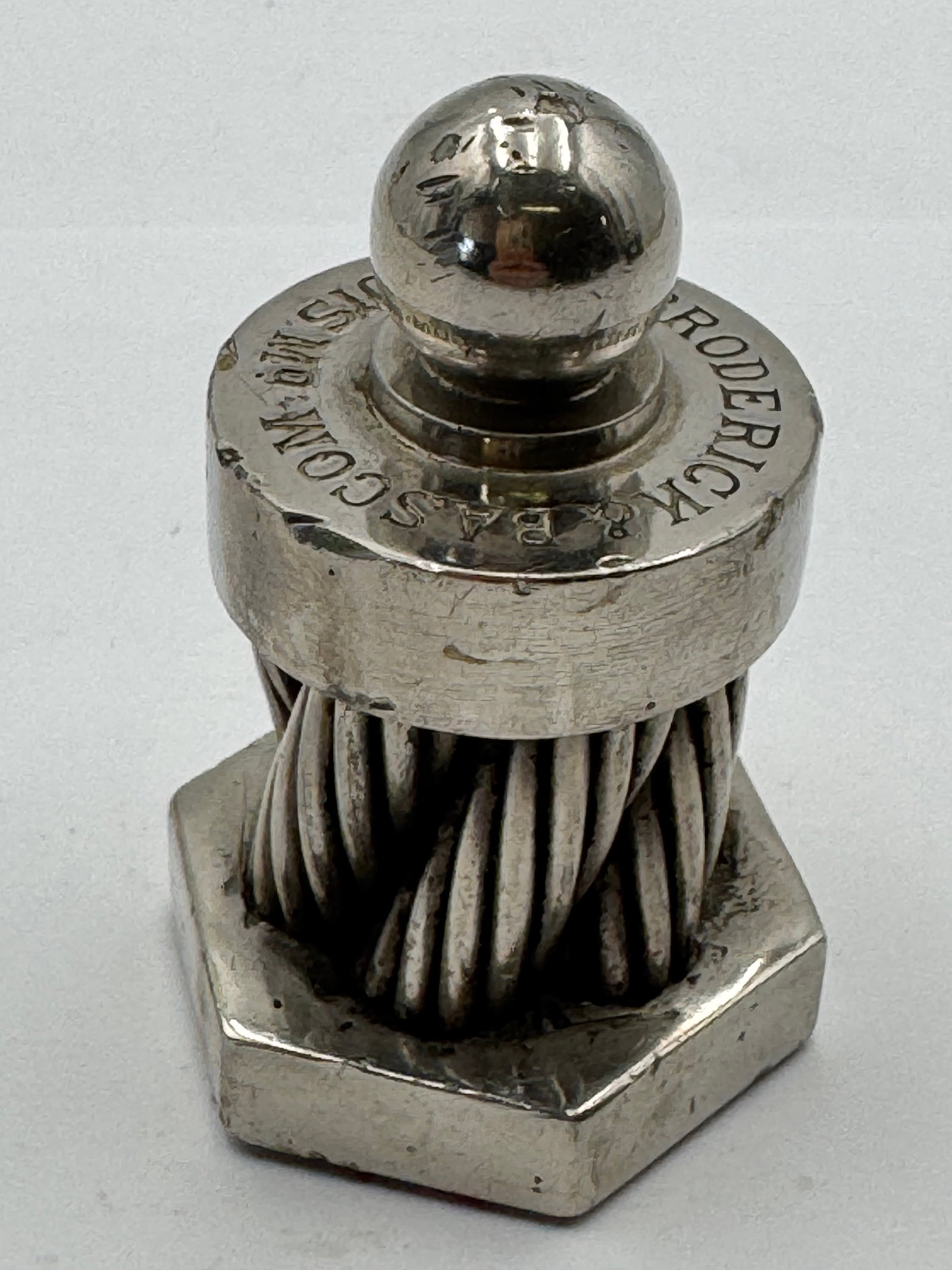 Vintage Steel Wire Cable Advertising Paperweight Industrial Desk Display (1 of 7)