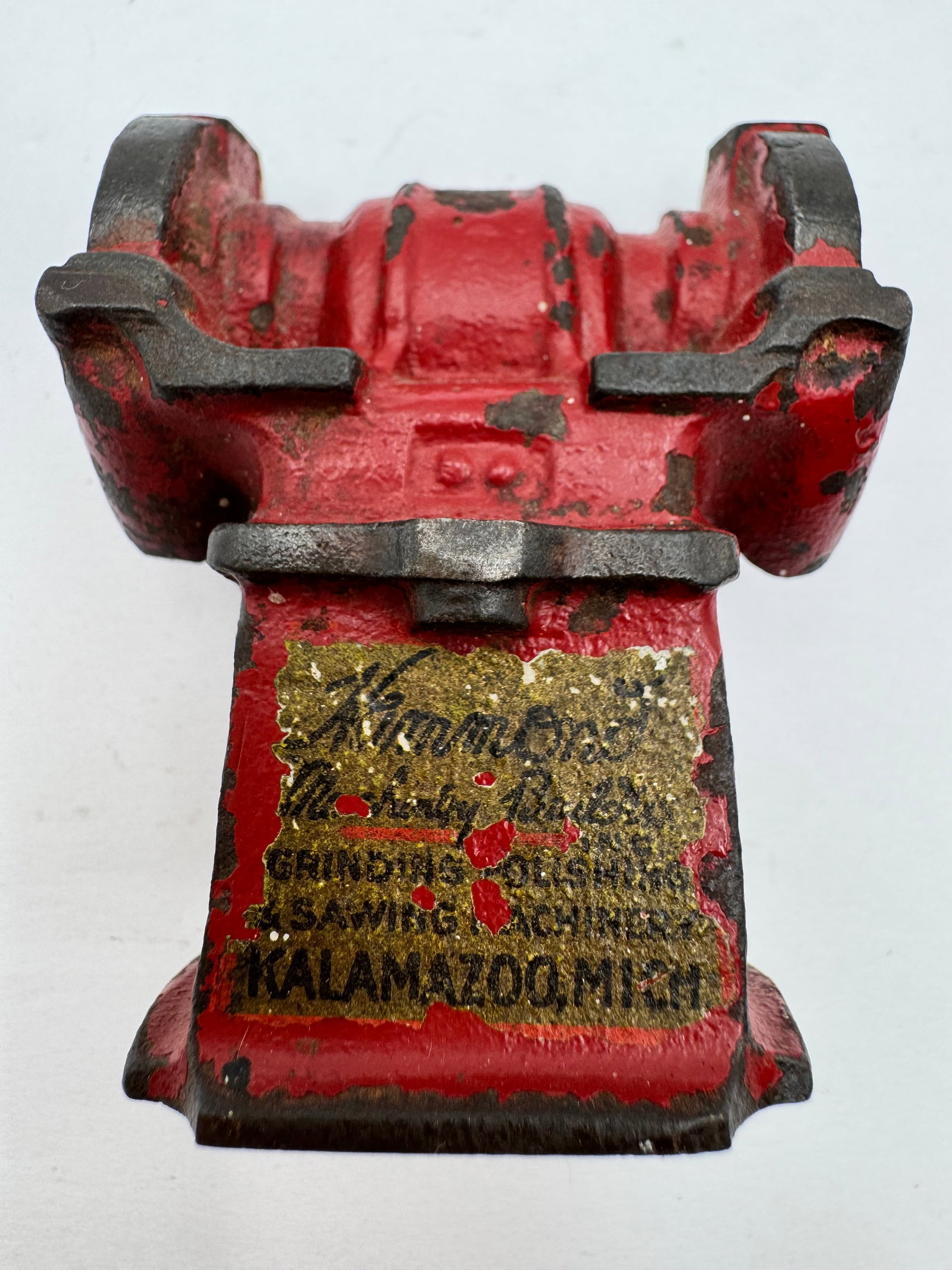 Vintage Hammond Machinery Builders Kalamazoo Cast Iron Grinder Tool Paperweight (1 of 5)