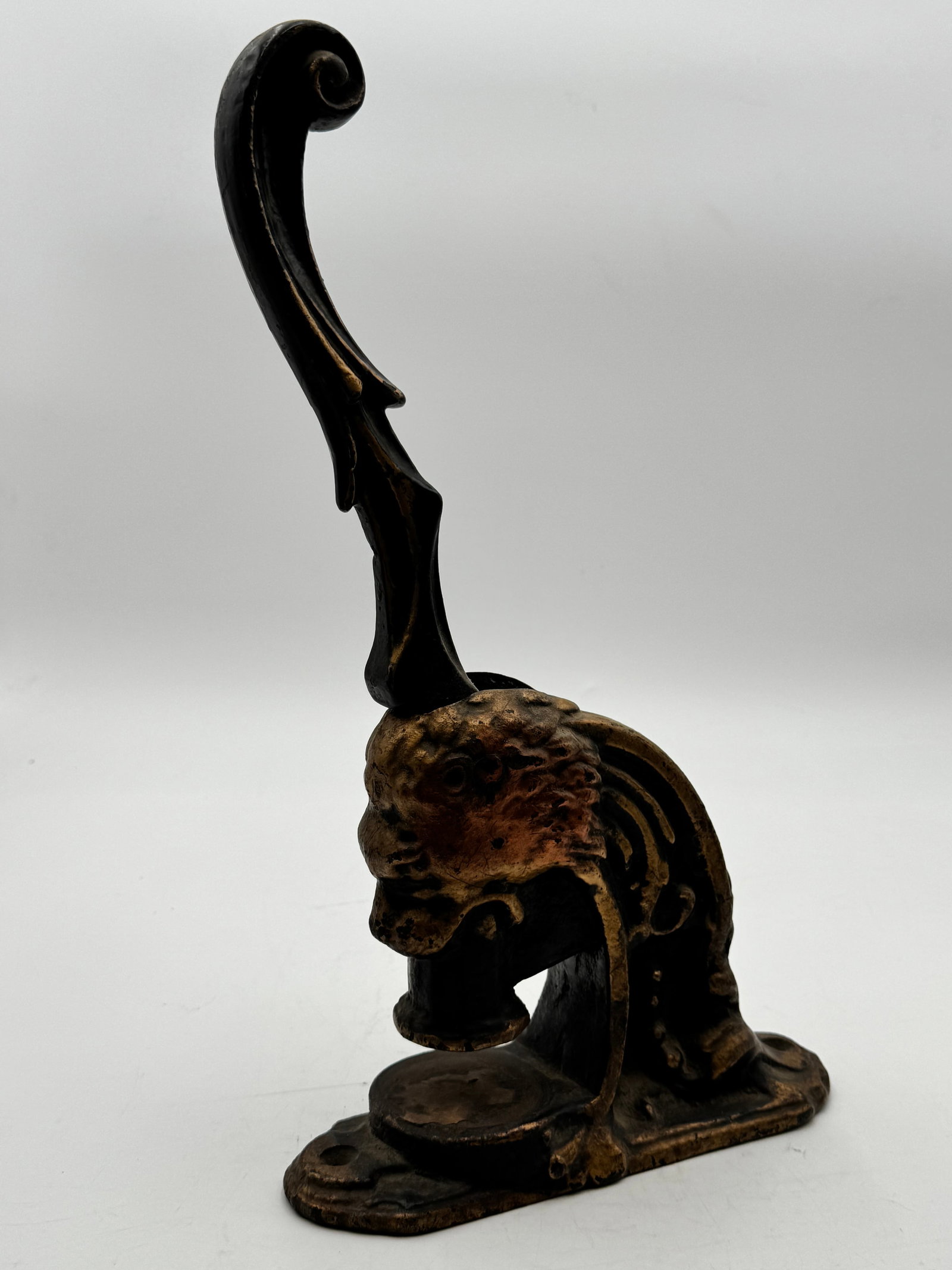 Antique Cast Iron Lion Griffin Seal Press Embosser Victorian Desk Stamp (1 of 9)