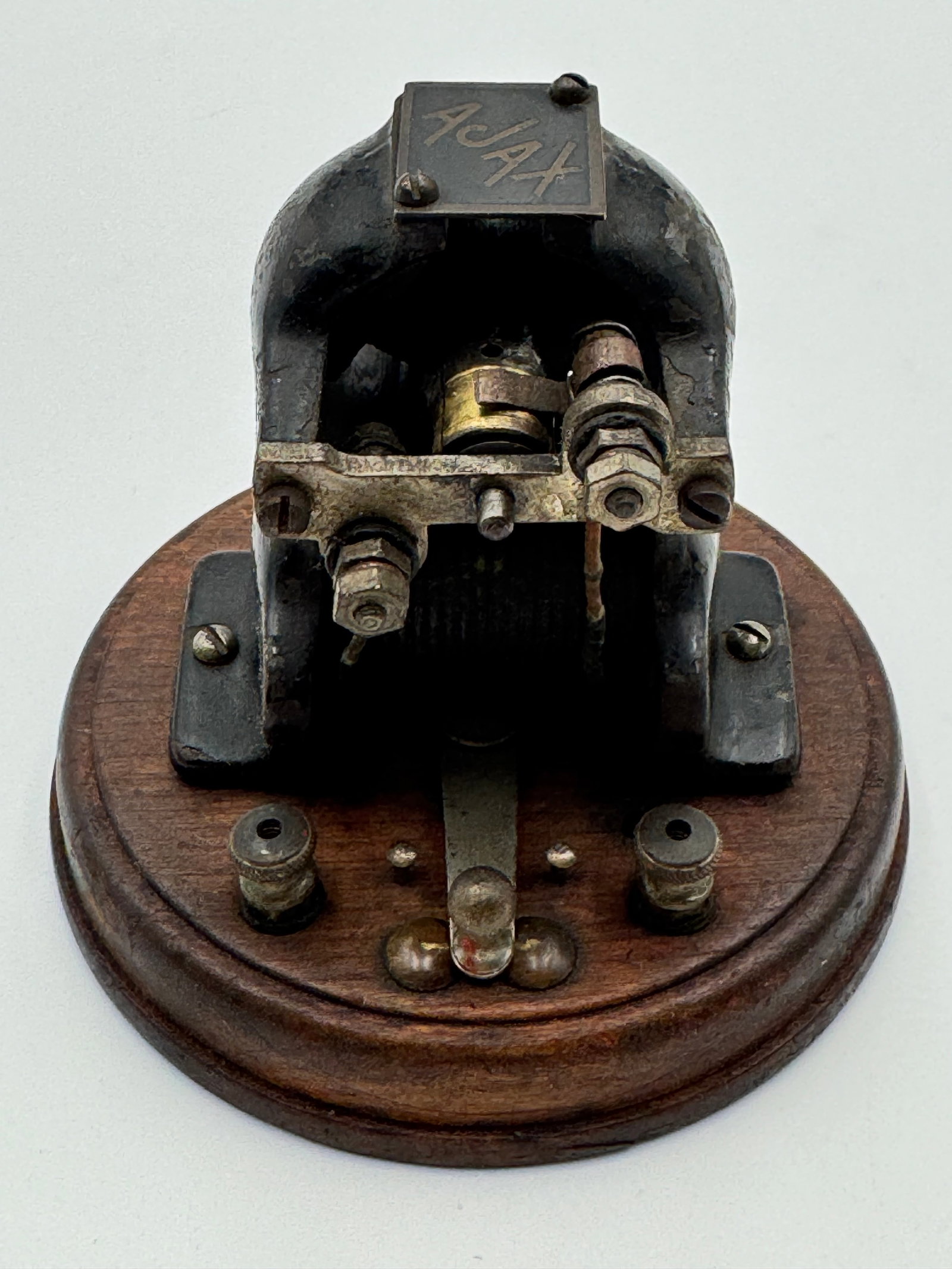 Rare Antique AJAX Toy Electric Motor Cast Iron Scientific Model c.1900 (1 of 7)