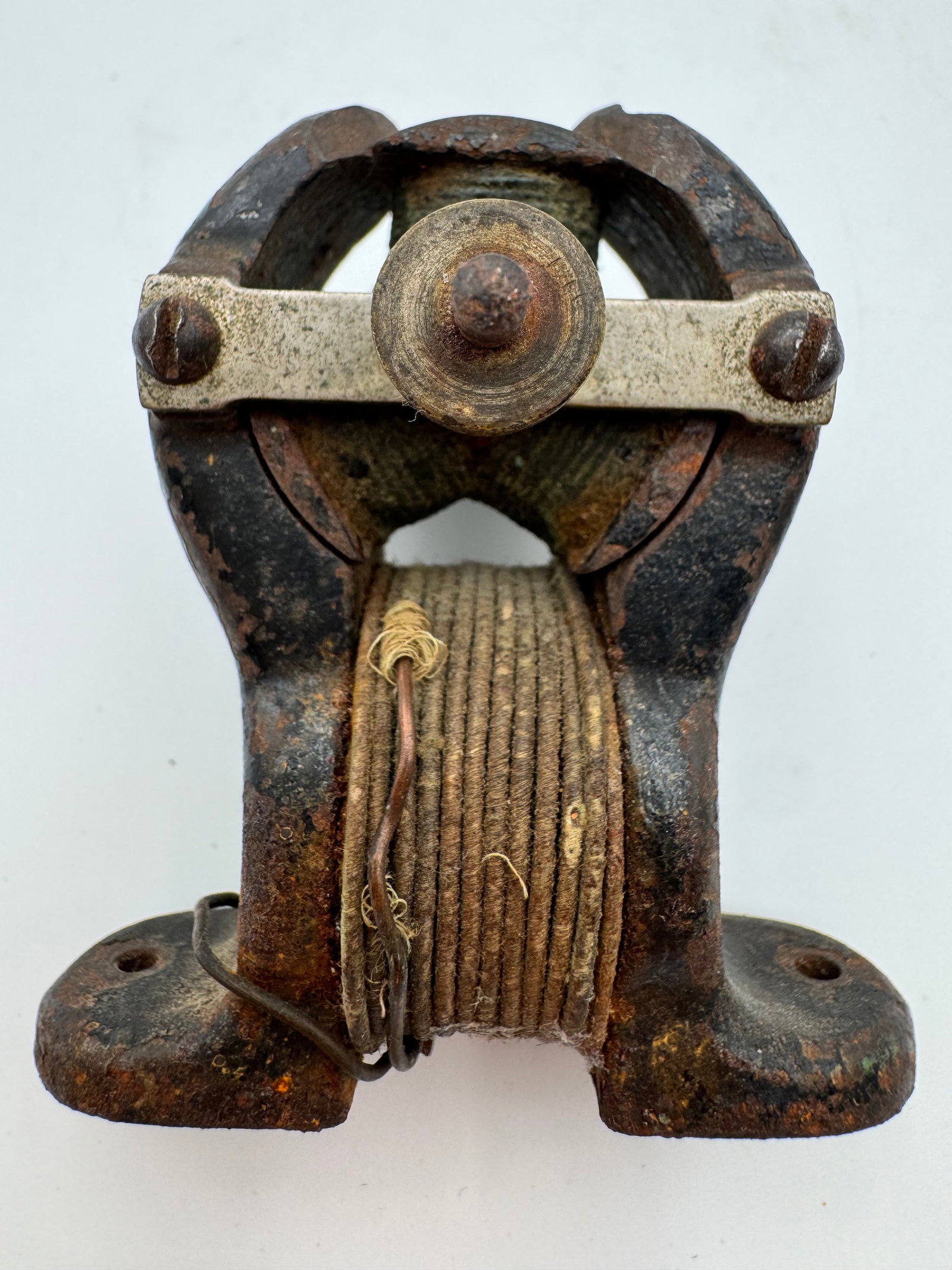 Antique Open Frame Electric Motor Cast Iron Scientific Demo Motor Pulley Wheel (1 of 6)