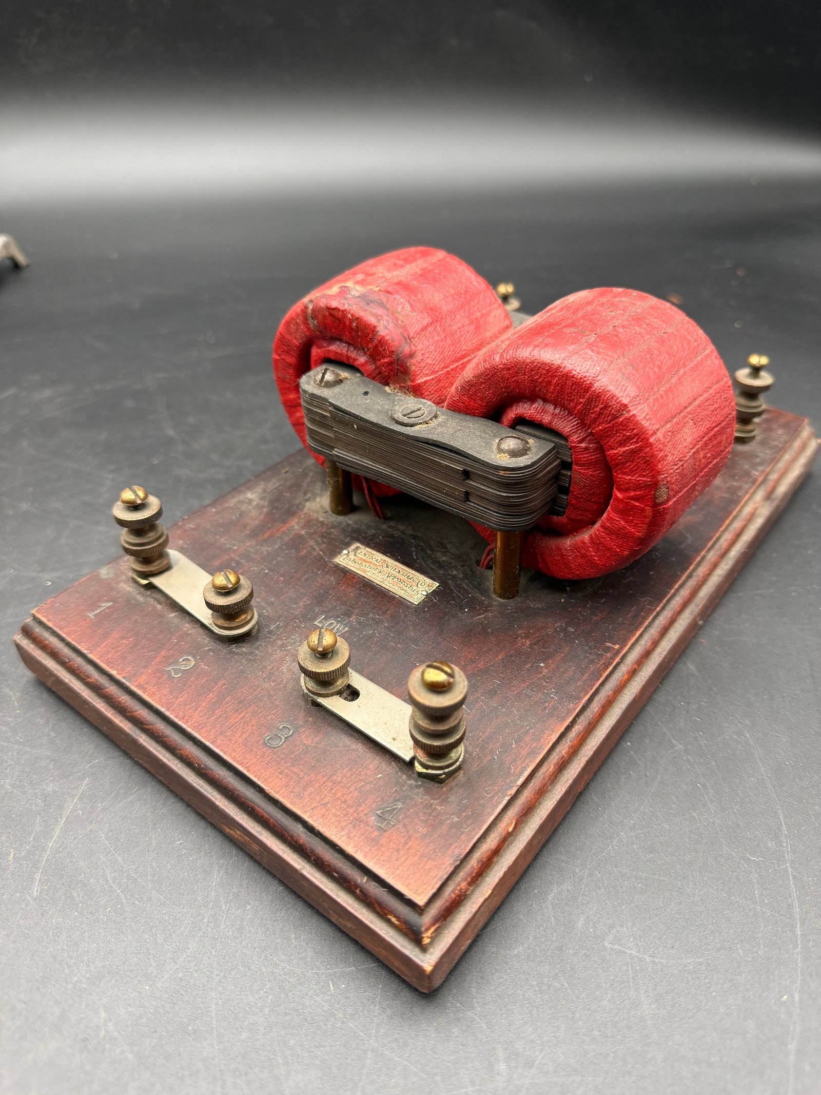 Central Scientific Company Chicago Wood Electric Transformer Laboratory Apparatus Antique (1 of 7)