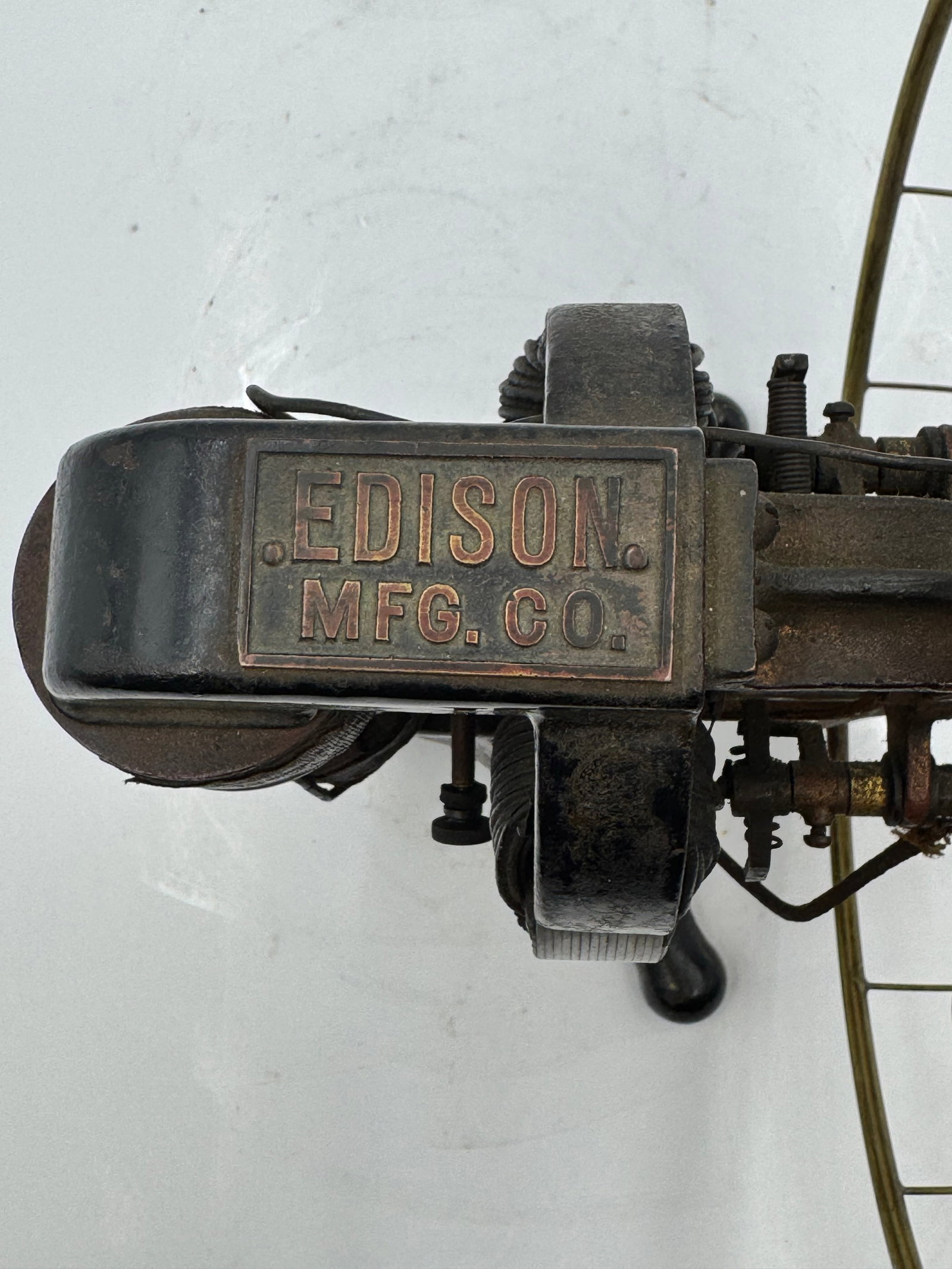 Edison 6 Blade Bipolar Cast Tag tripod Battery Fan - 10