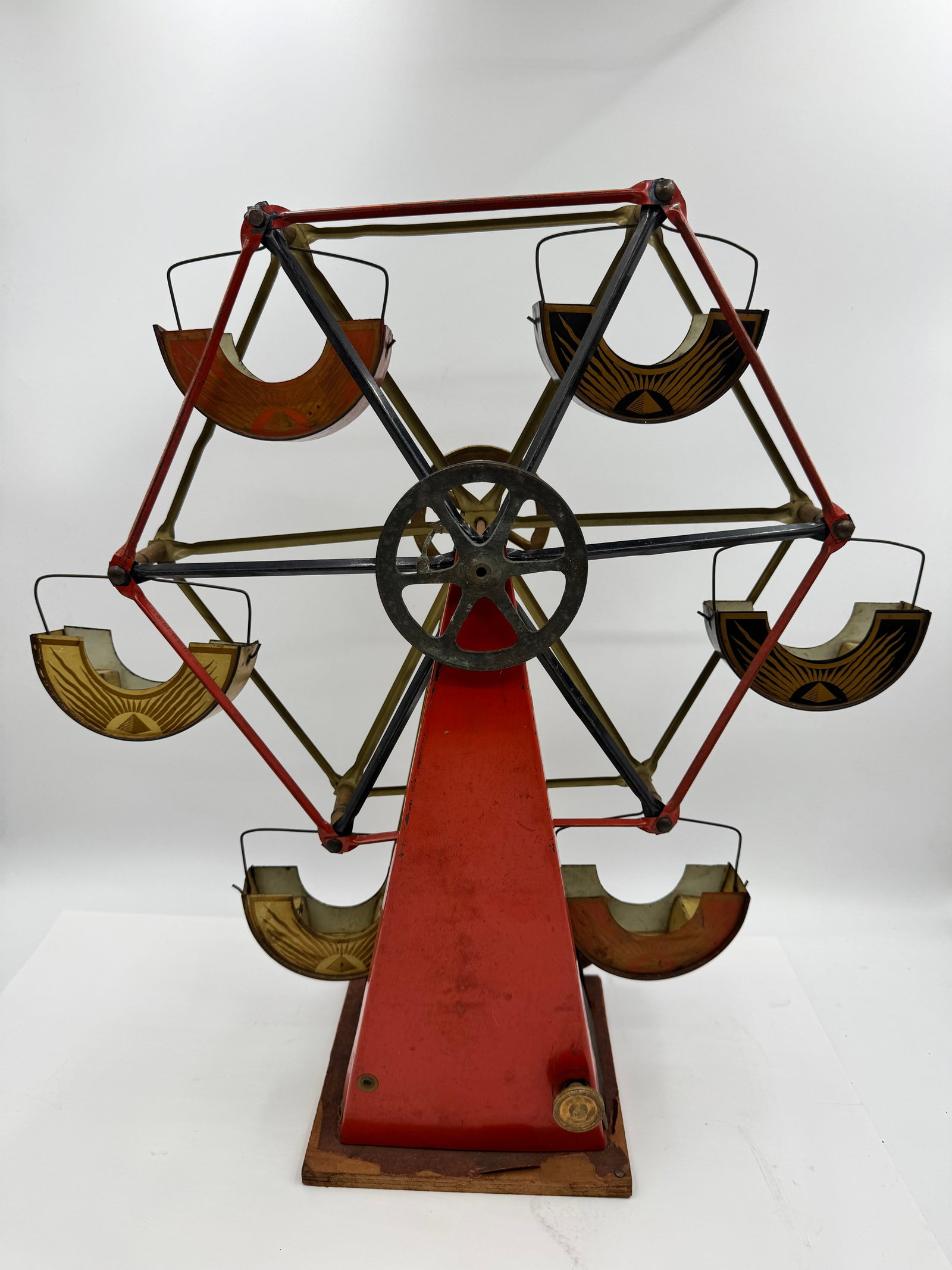 Antique Empire Steam Engine Ferris Wheel Pulley Driven Toy Accessory (1 of 9)