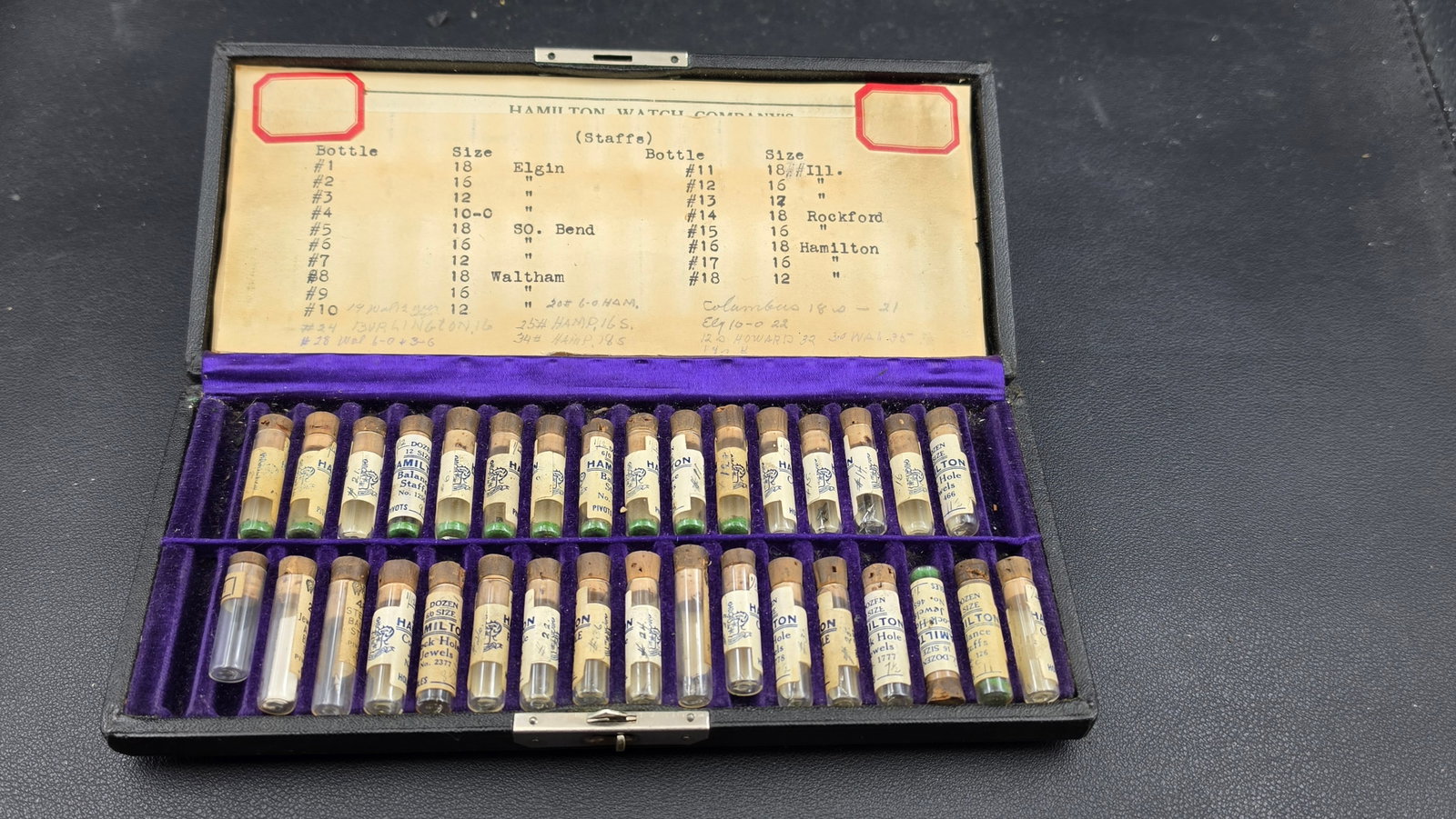 Genuine Hamilton Watch Material — Antique Multi-Brand American Pocket Watch Balance Staff & Jewel (1 of 4)