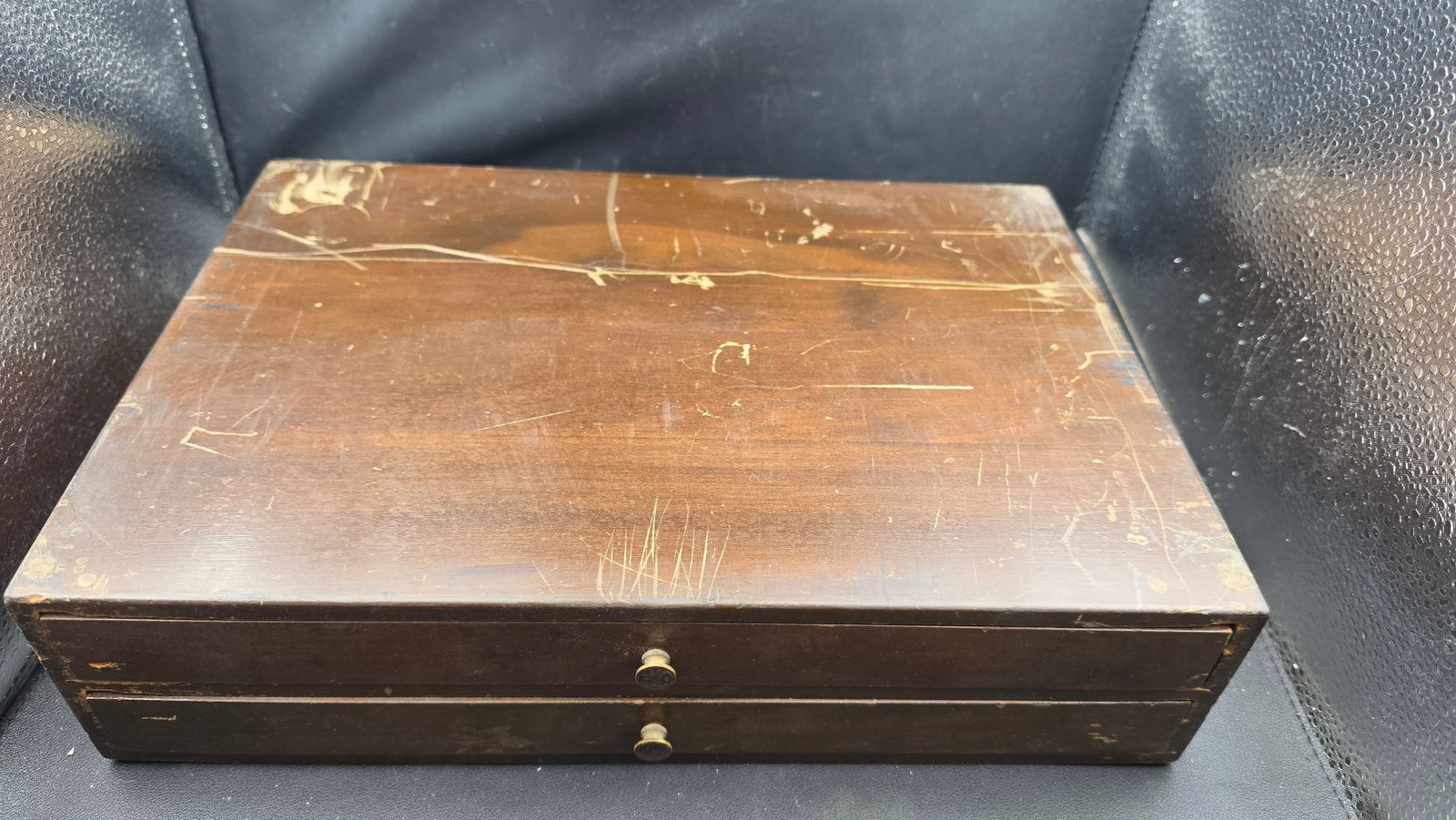 Genuine Hamilton & Illinois Watch Co. Factory Parts Cabinet 2-Drawer Balance Staff Jewels Hands ca. (1 of 6)
