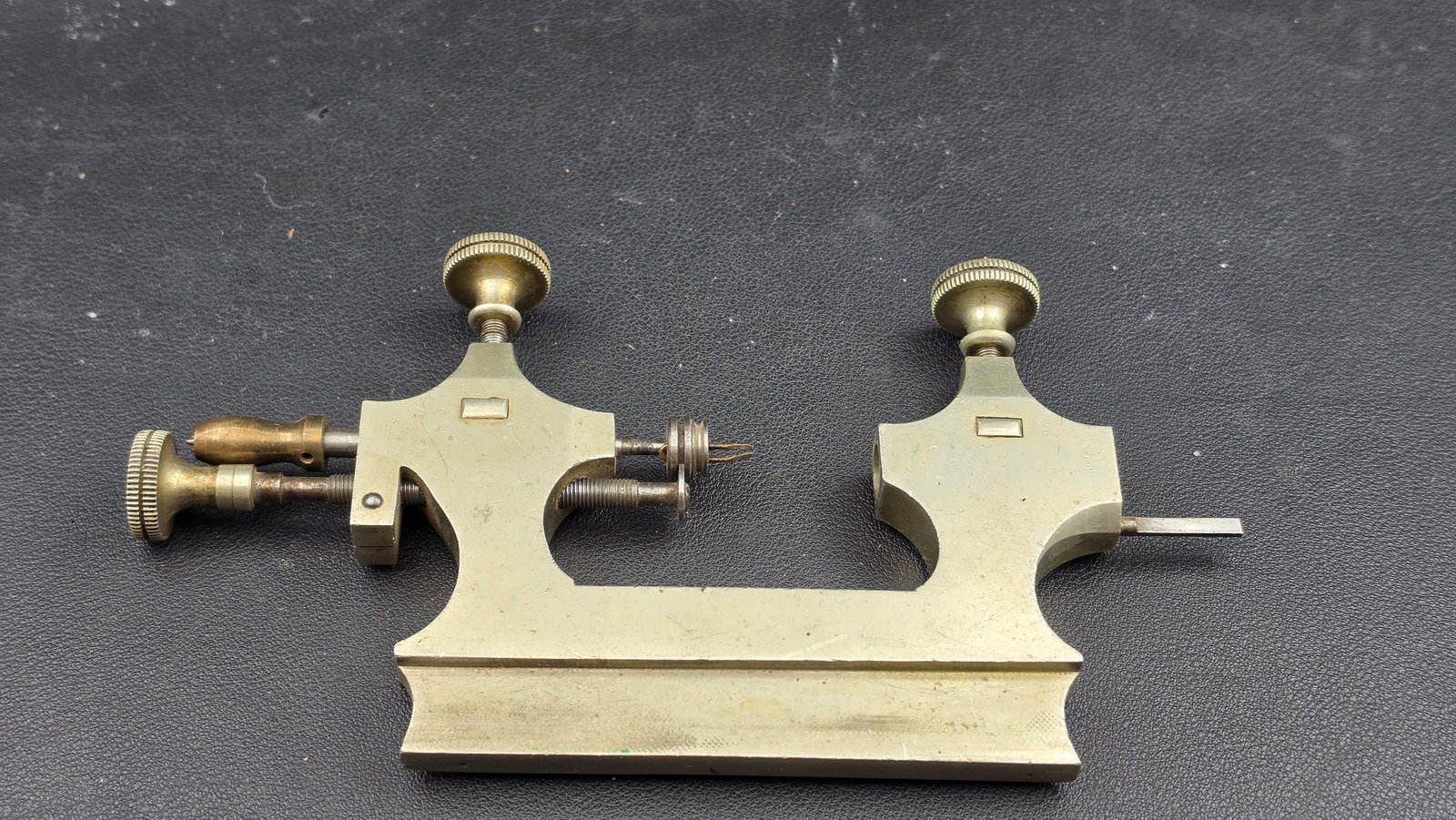 Antique Georg Jacob Leipzig Germany Watchmaker's Brass Balance Truing Caliper Repivoting Tool ca. Ea (1 of 5)