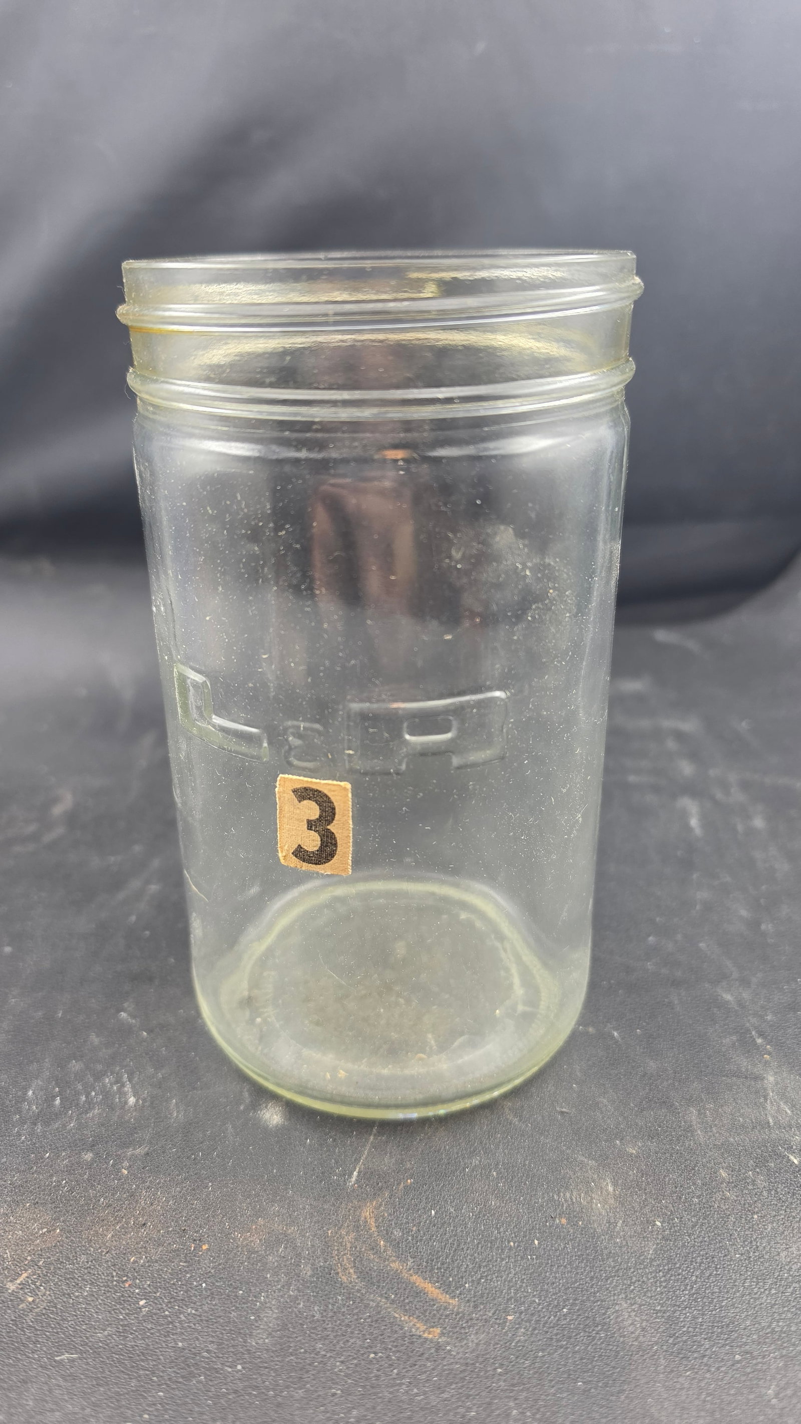 Vintage L&R Manufacturing Co. Kearny NJ Watchmaker's Cleaning Machine Glass Jar ca. Mid 1900s (1 of 4)