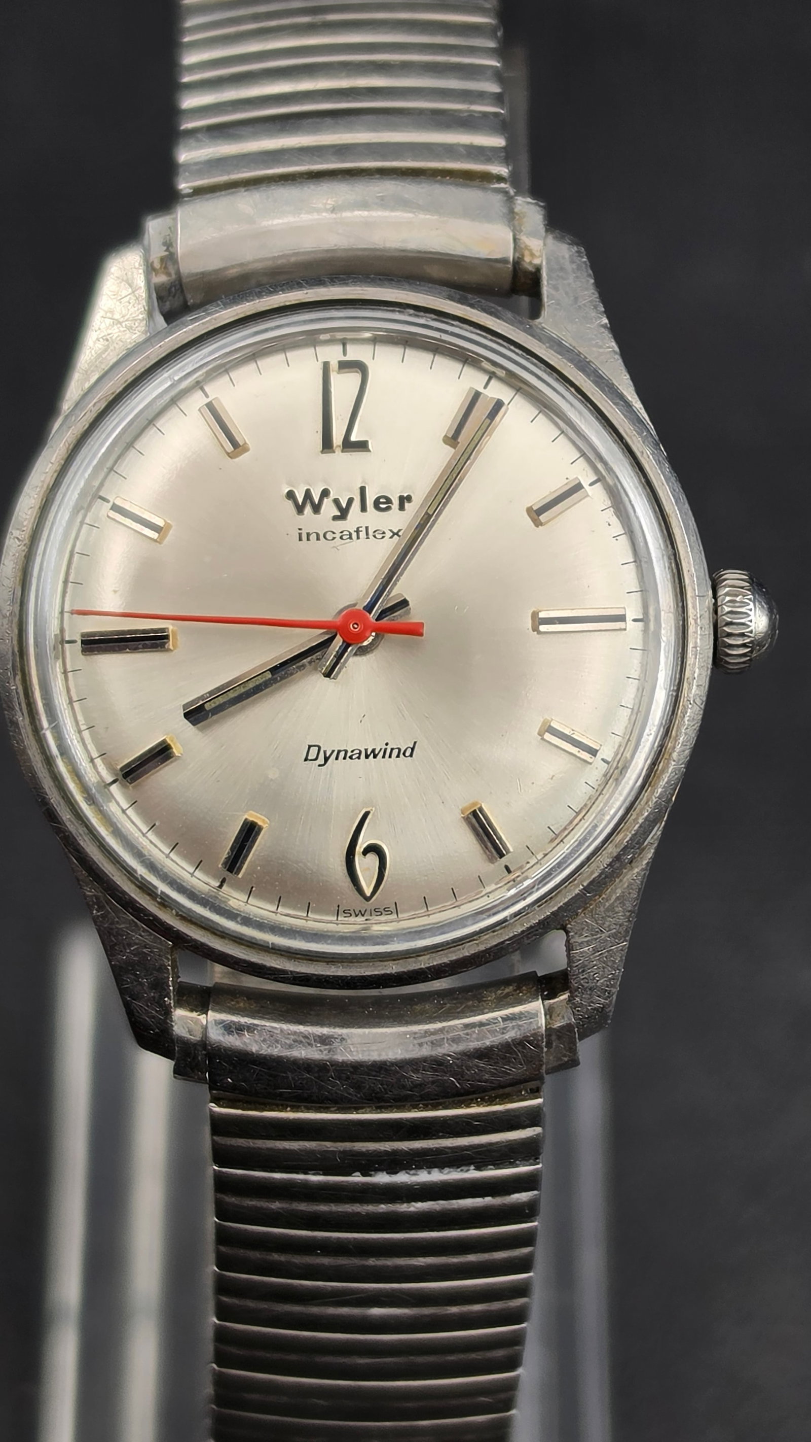 Vintage Wyler Incaflex Dynawind Swiss Automatic Men's Watch Cal WW235 32mm Ref 0005.14 1960s (1 of 11)