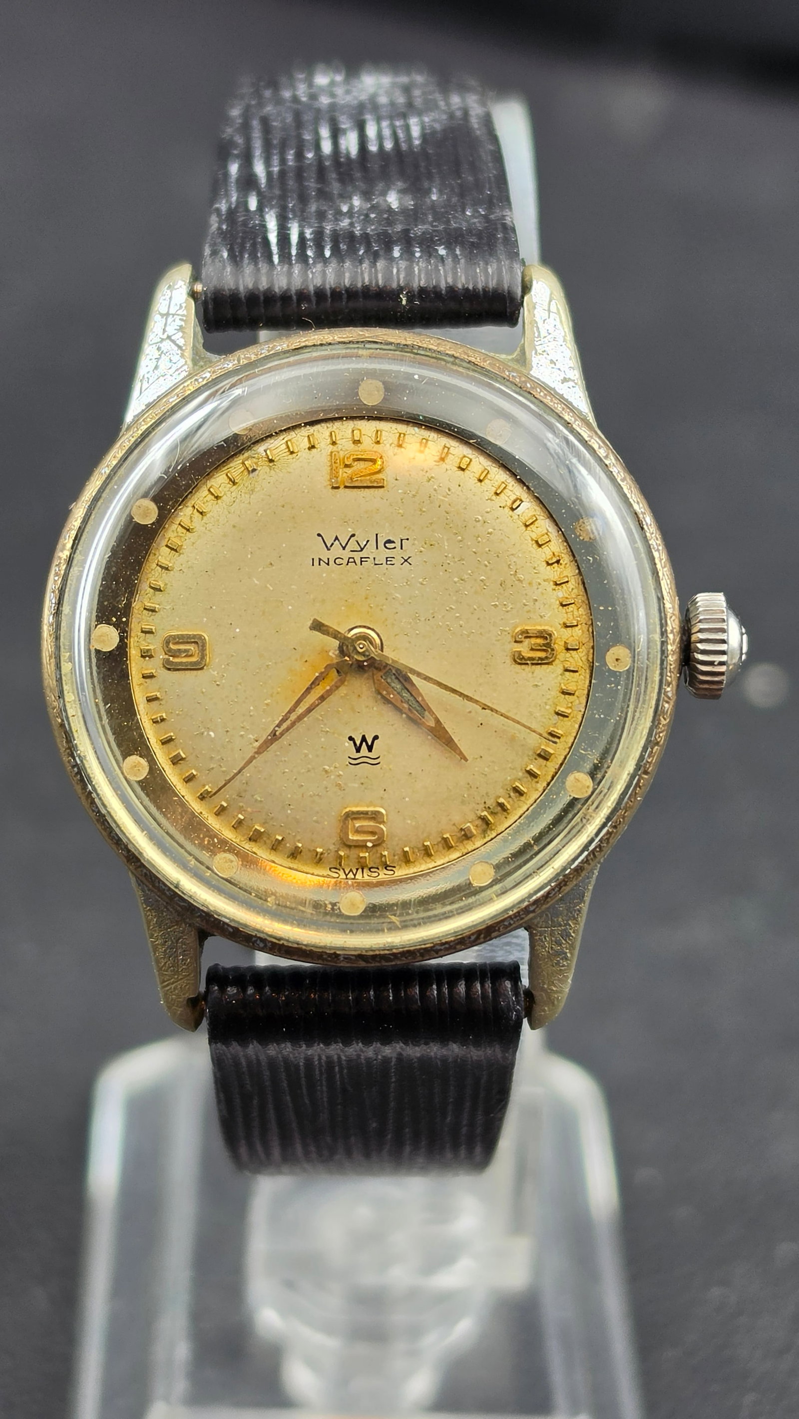 1955 Wyler Incaflex 17-Jewel Manual Wind Men's Swiss Watch WM23 Cal. Ref. 1162 31mm Runs (1 of 10)