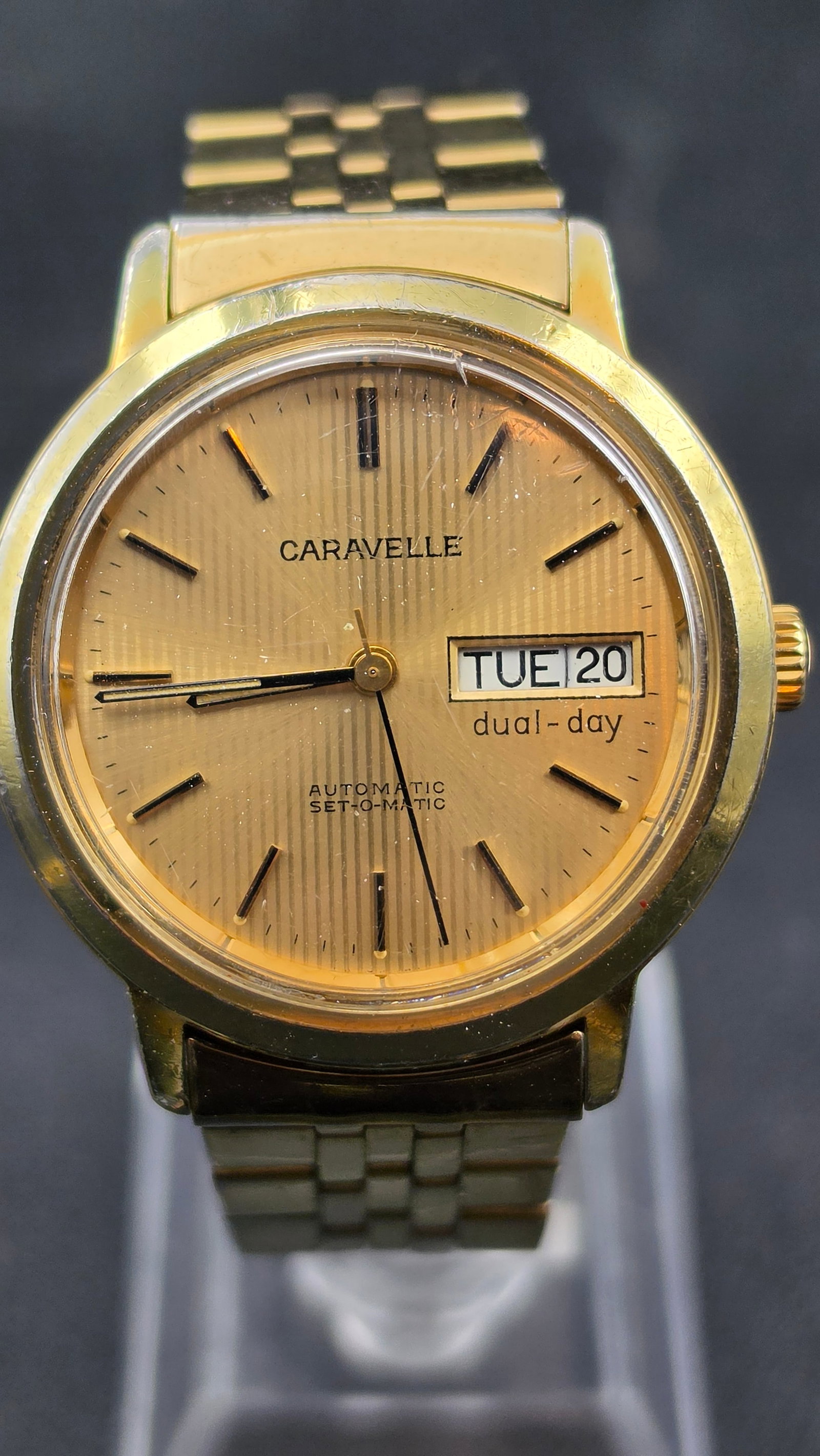 1978 Caravelle by Bulova Automatic Set-O-Matic Dual-Day Men's Watch Cal. 1353.50 36mm N8 Runs (1 of 11)