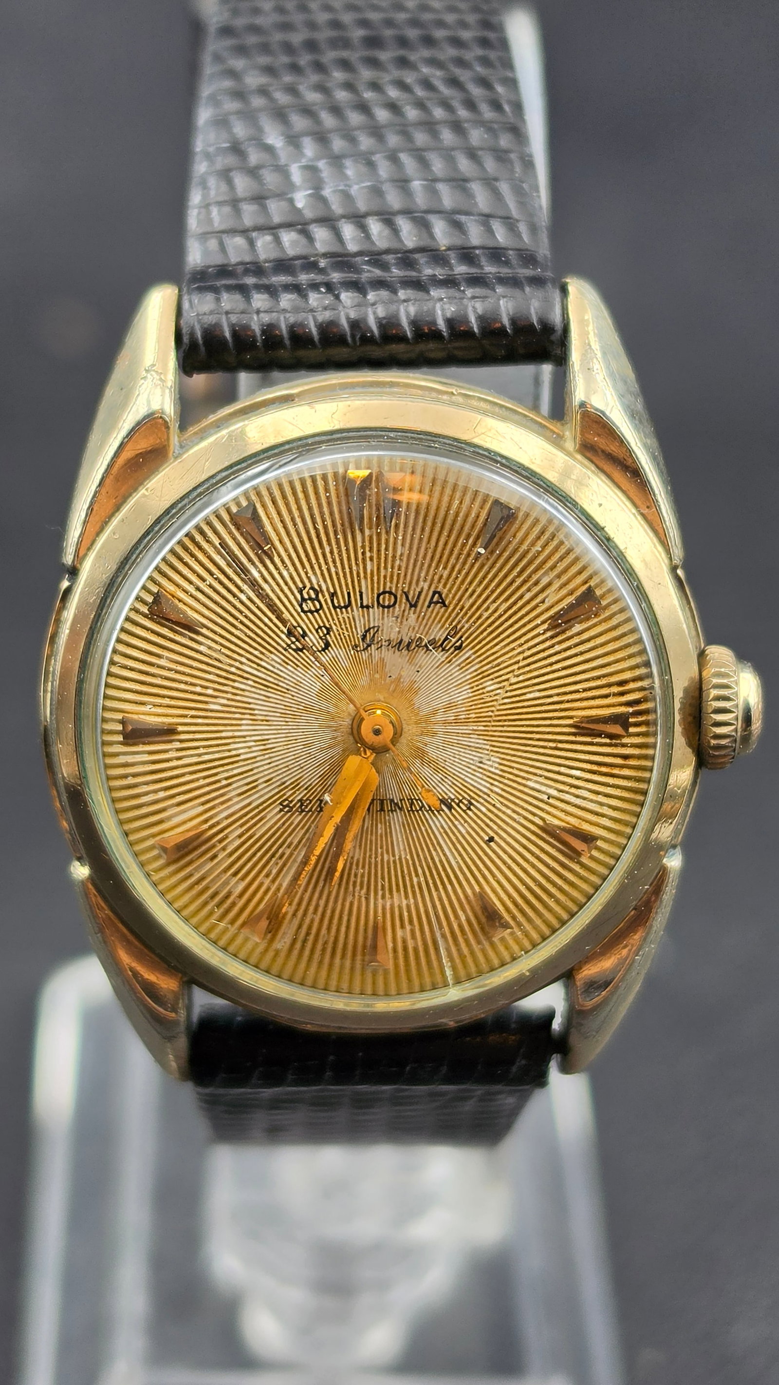 1964 Bulova 23 Jewels Self Winding 10BPAC Automatic Men's Watch 10K RGP 30mm Runs (1 of 10)