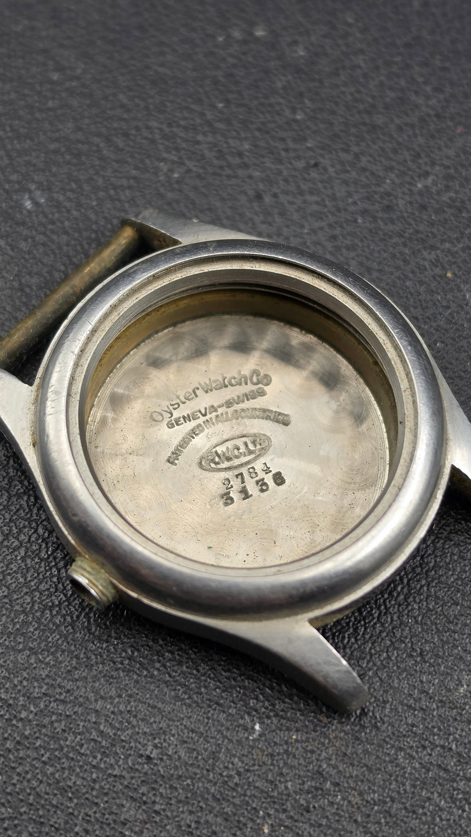 Vintage 1930s–1940s Rolex Oyster Watch Case Only Ref 2784 3136 R.W.C. Ltd 22mm Parts (1 of 7)
