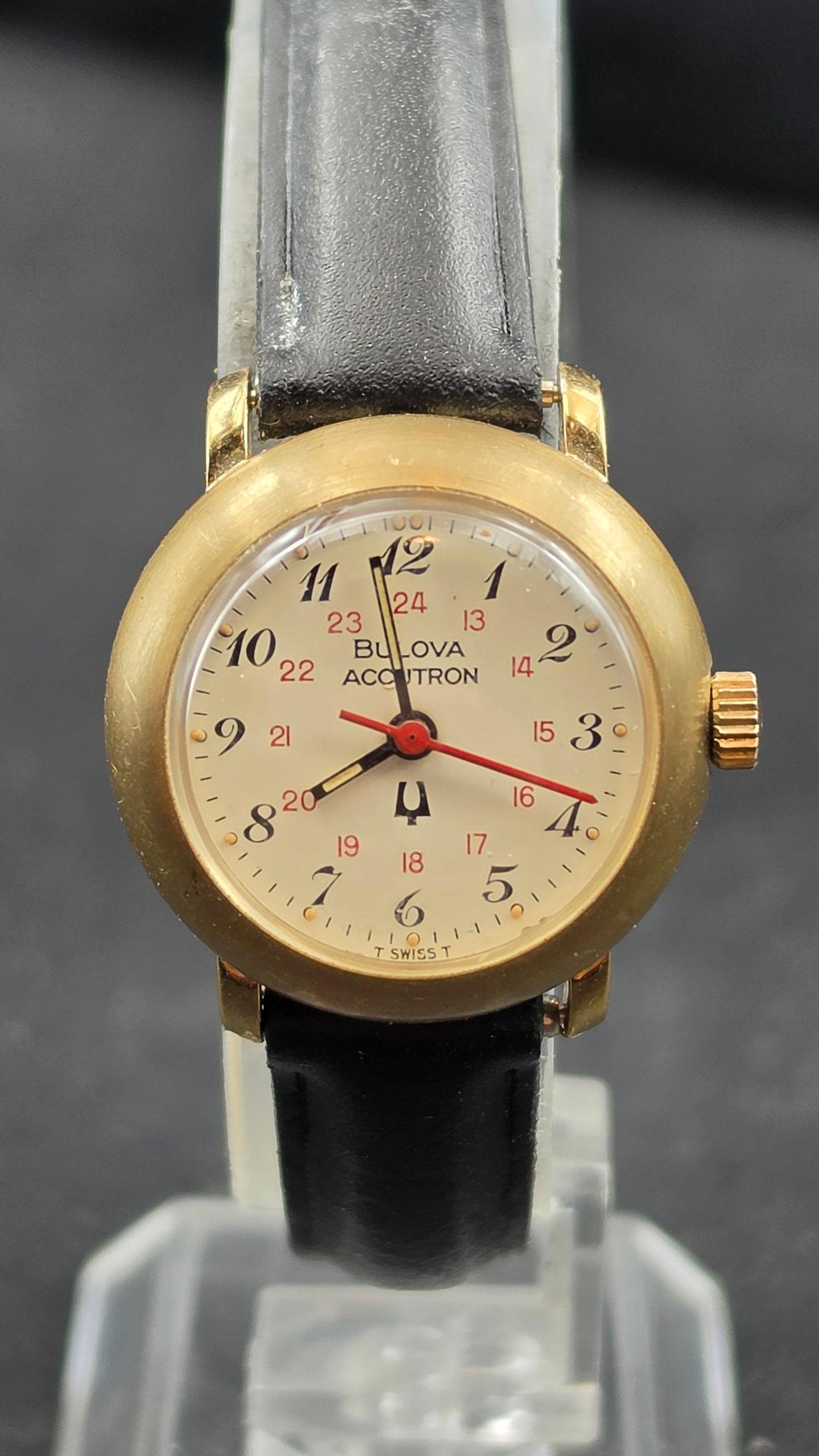 Vintage 1974 Bulova Accutron Ladies 24 Hour Dial Tuning Fork Watch 10K RGP 25mm (1 of 9)