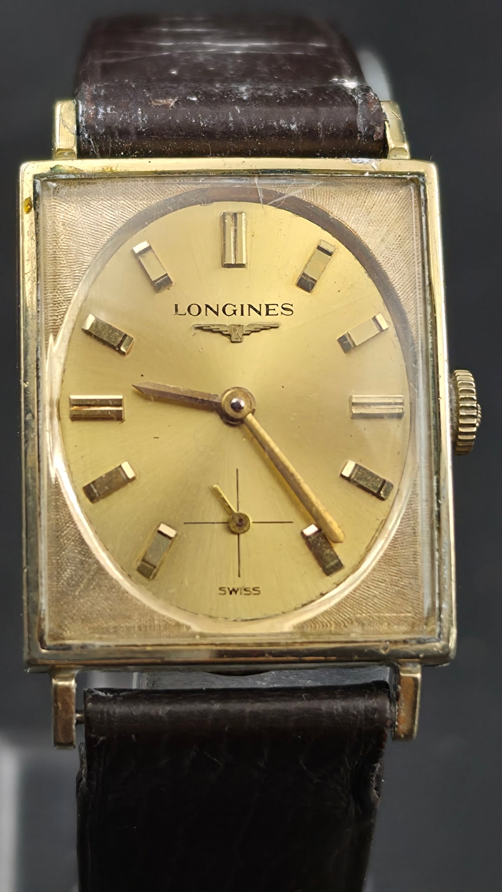 1950s Longines Wittnauer Cal. 370 17 Jewel 10K Gold Filled Square Watch Runs (1 of 12)