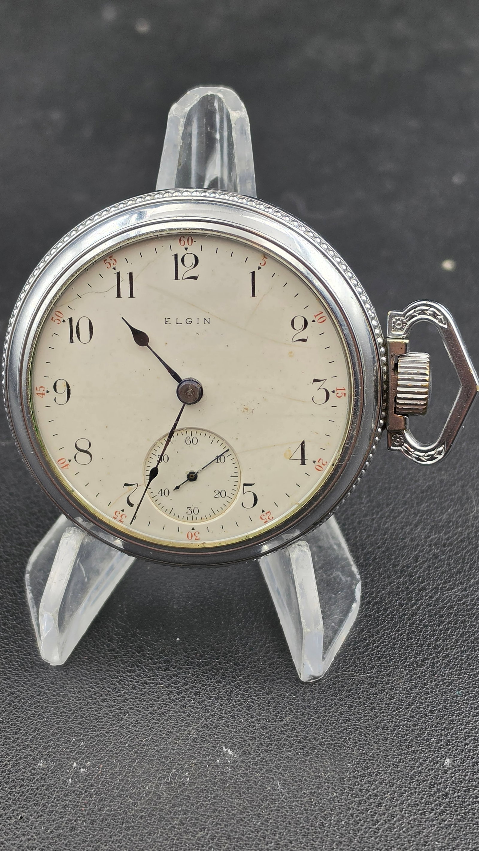 1907 Elgin Grade 335 18s 17J Lever-Set Ruby Sapphire Moseley Sidewinder Illinois Spartan Case (1 of 8)