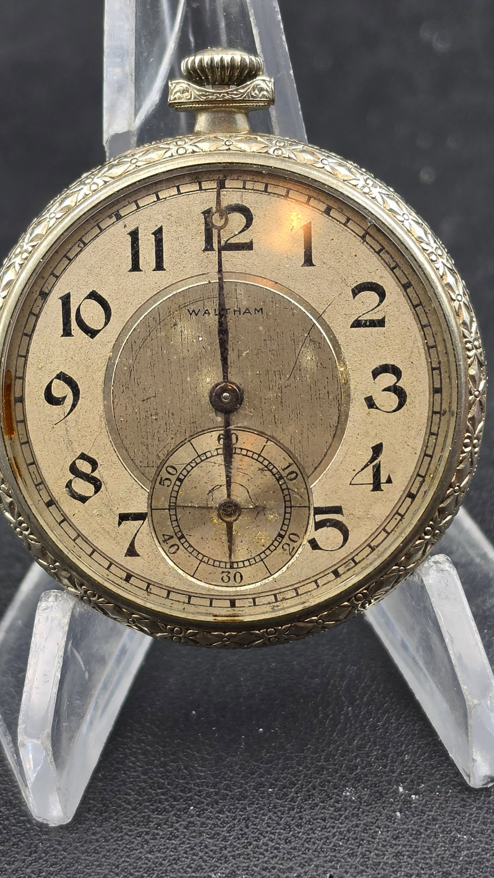 1925 Waltham Premier Grade 12s 19J Adj Pocket Watch Presentation Engraved Mid-Continent Petroleum (1 of 11)