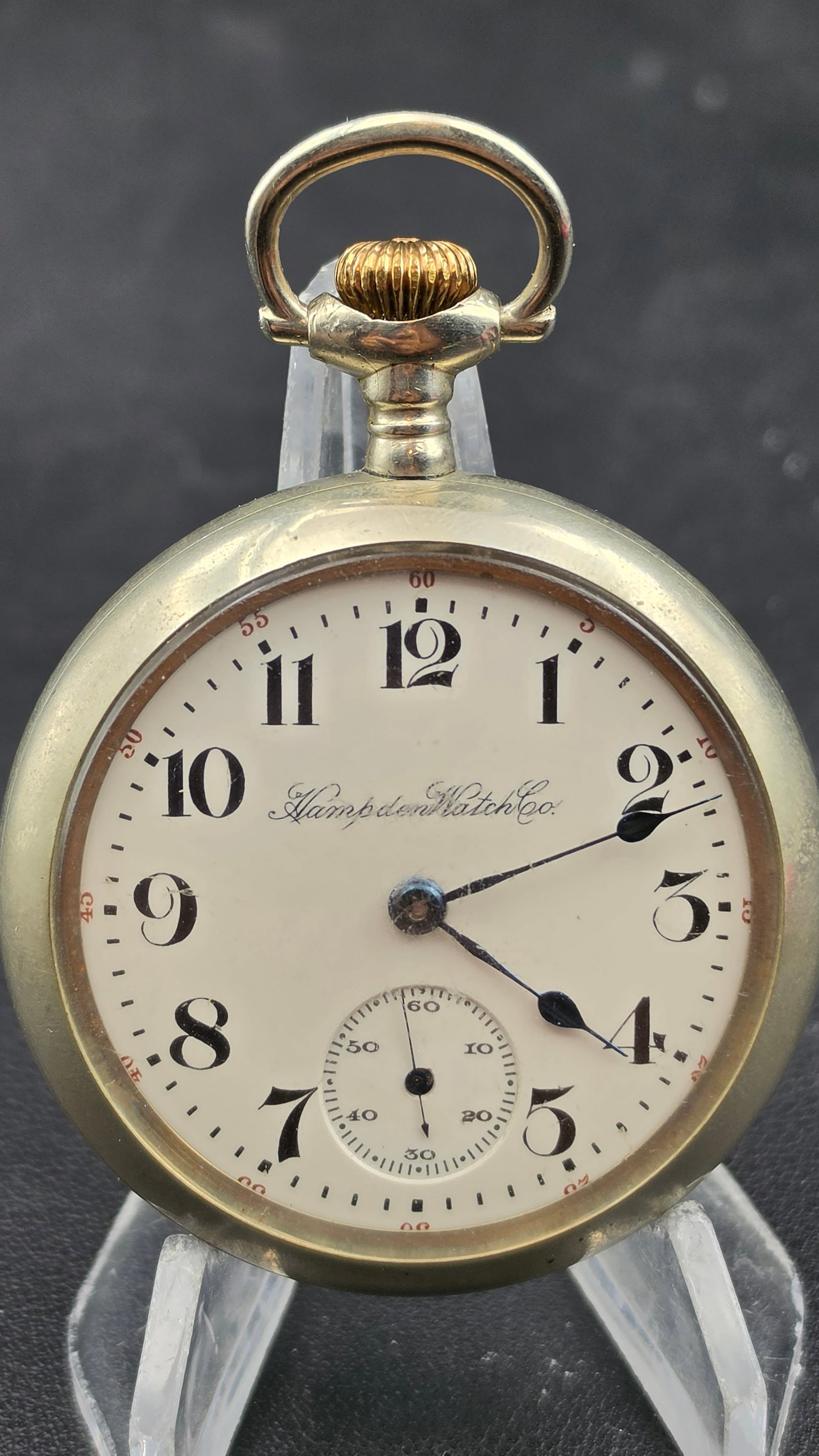 Antique 1911 Hampden Watch Co. Grade 17J 18s Open Face Pocket Watch (1 of 10)