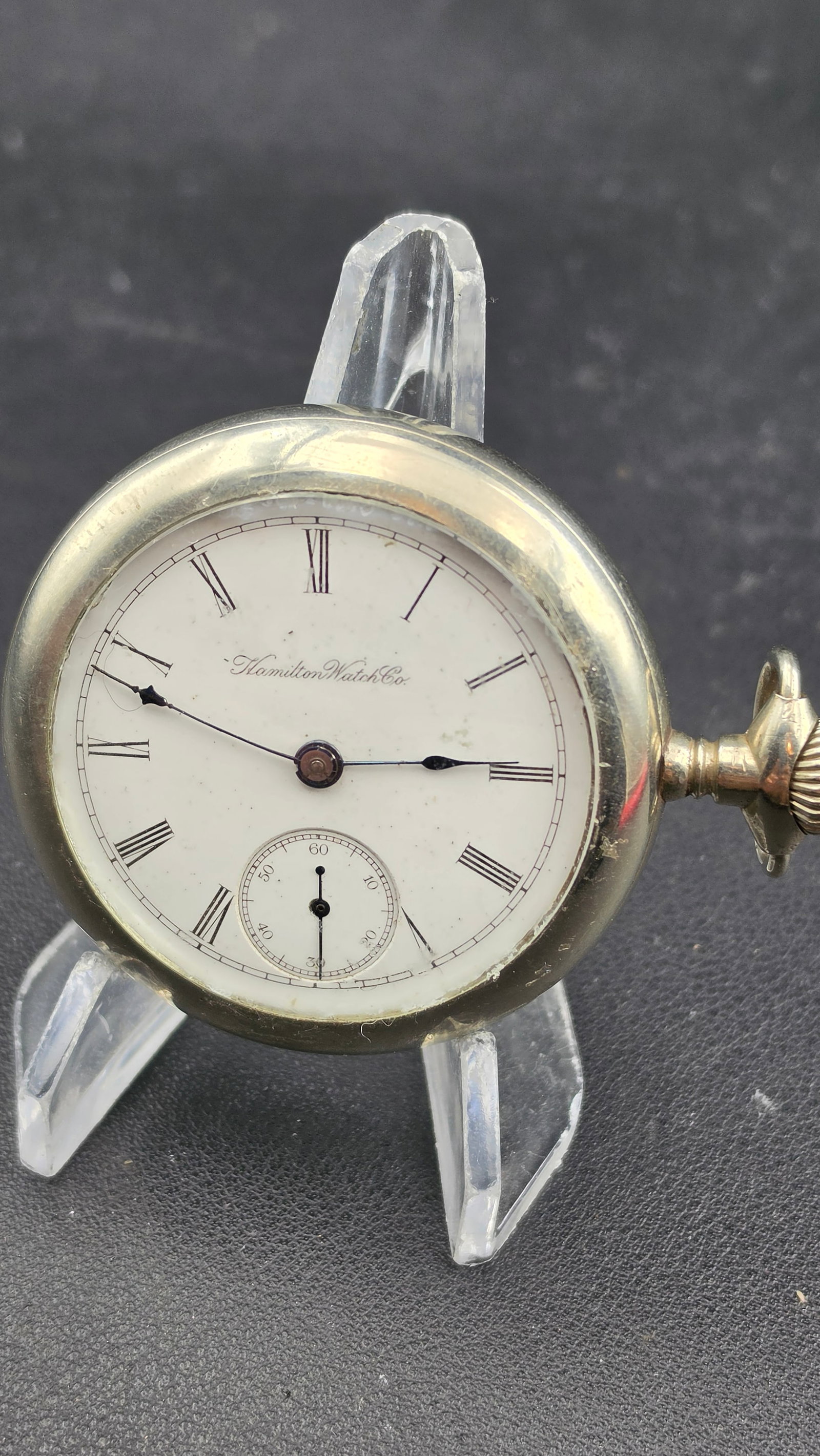Antique 1900 Hamilton Watch Co. Grade 929 18s 15-Jewel Sidewinder Pocket Watch Lancaster PA Final Ru (1 of 9)
