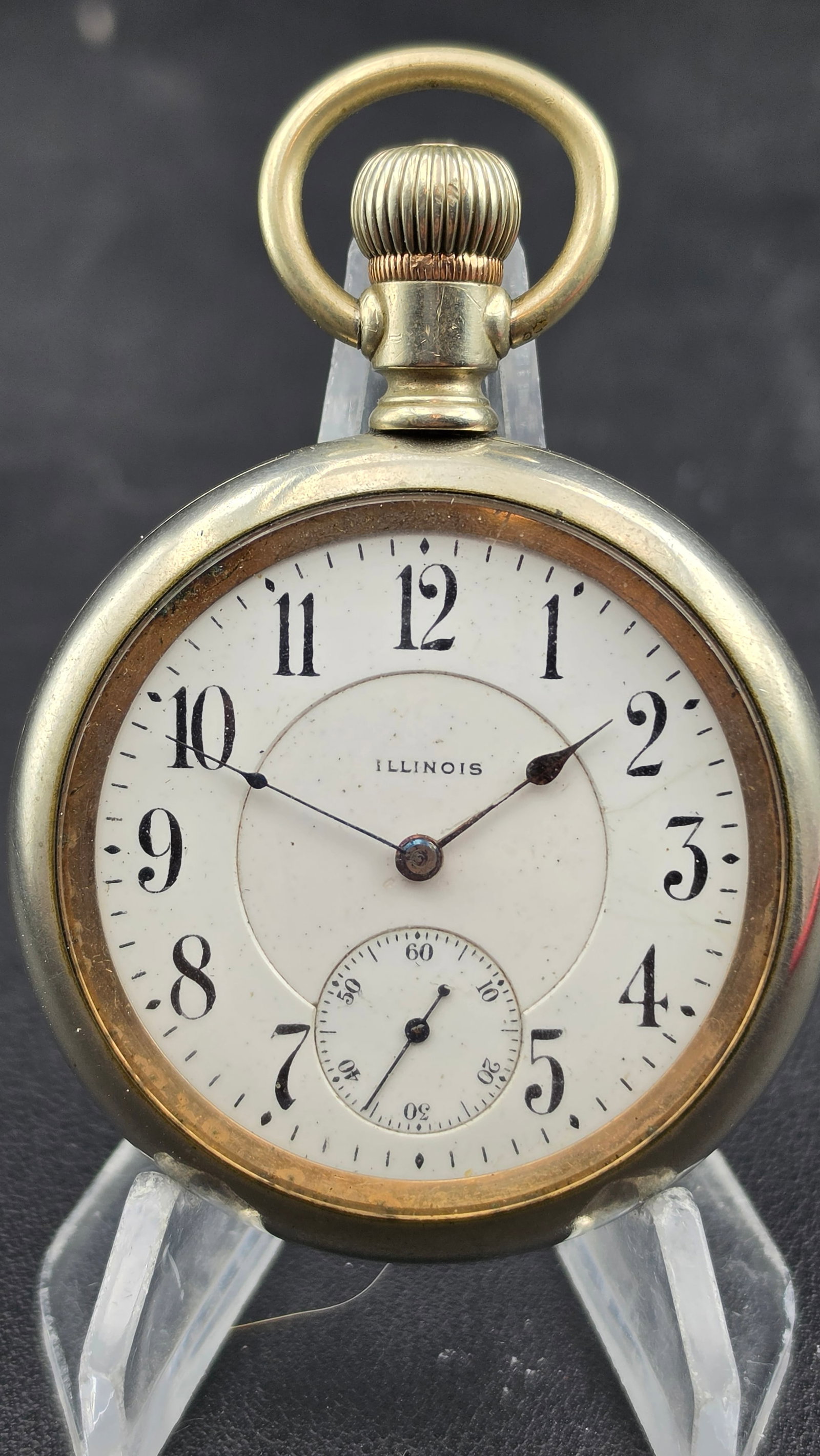 1910 Illinois Watch Co Grade 303 16s 15-Jewel Pocket Watch Locomotive Engraved Case Serial 2311207 (1 of 9)