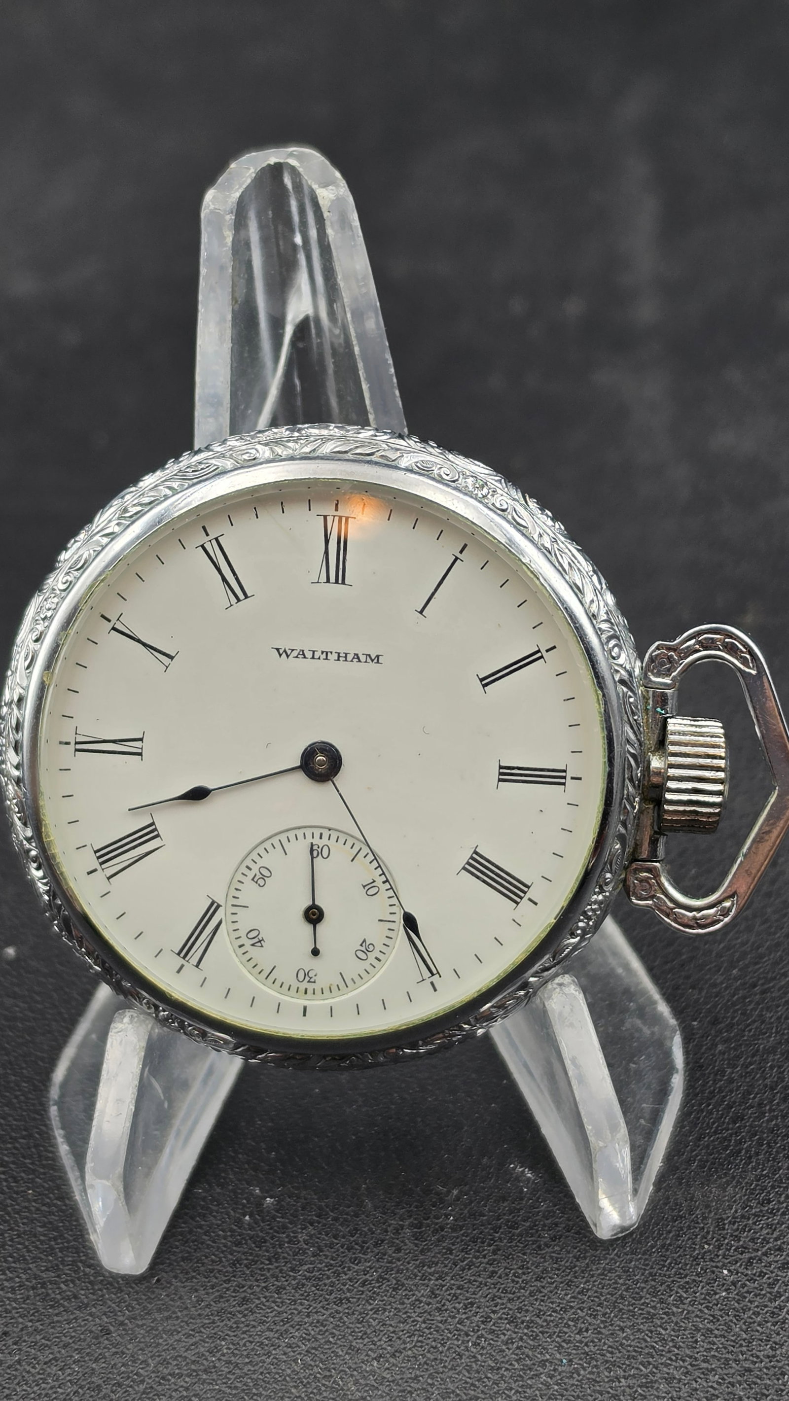 1907 American Waltham Watch Co. 16s Grade No. 610 Sidewinder Pocket Watch Illinois Spartan Case Runs (1 of 9)