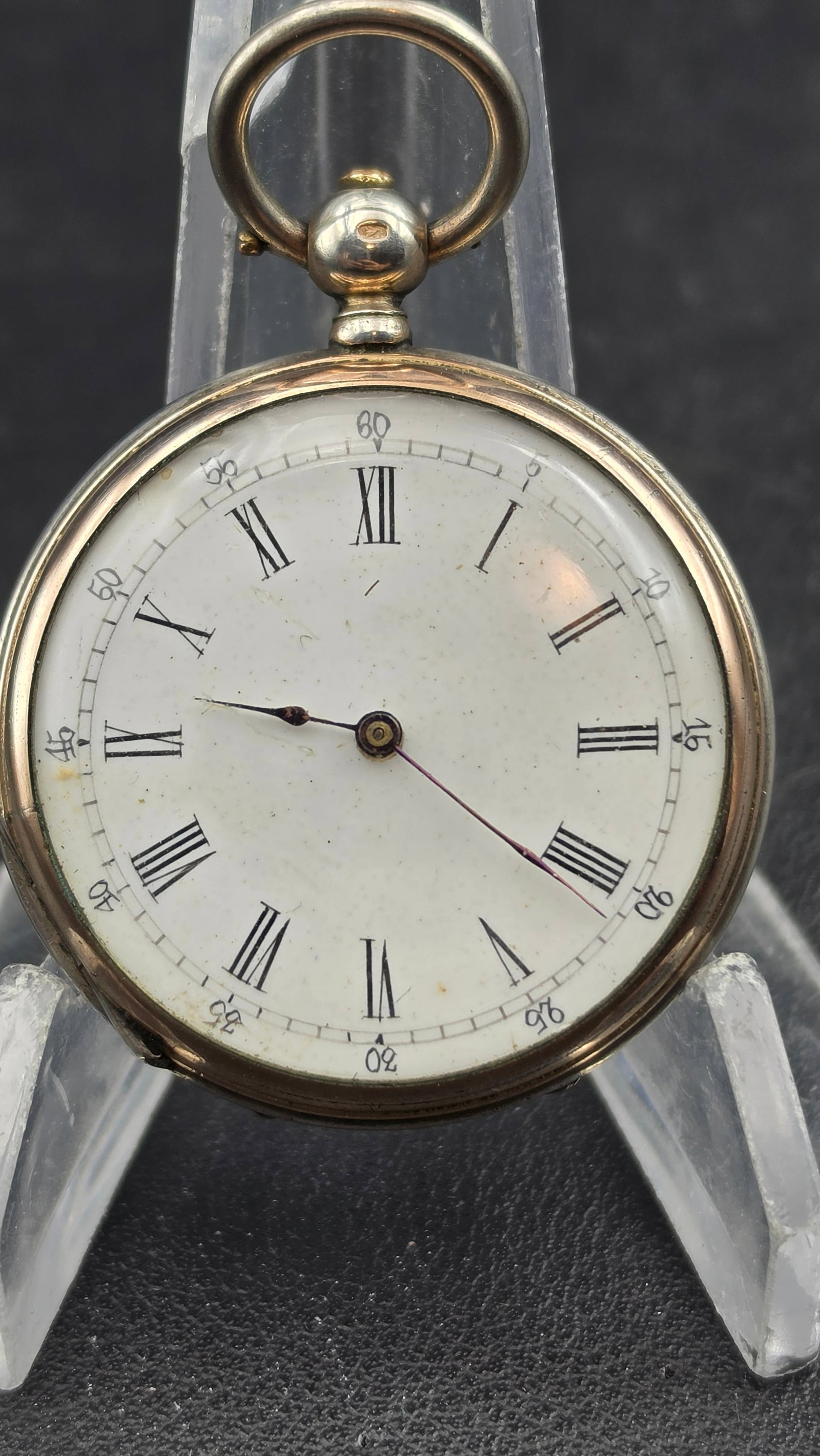 Antique c.1870s Swiss Silver .800 Cylinder Escapement Pocket Watch 4 Rubis Scenic Engraved Case 37mm (1 of 11)