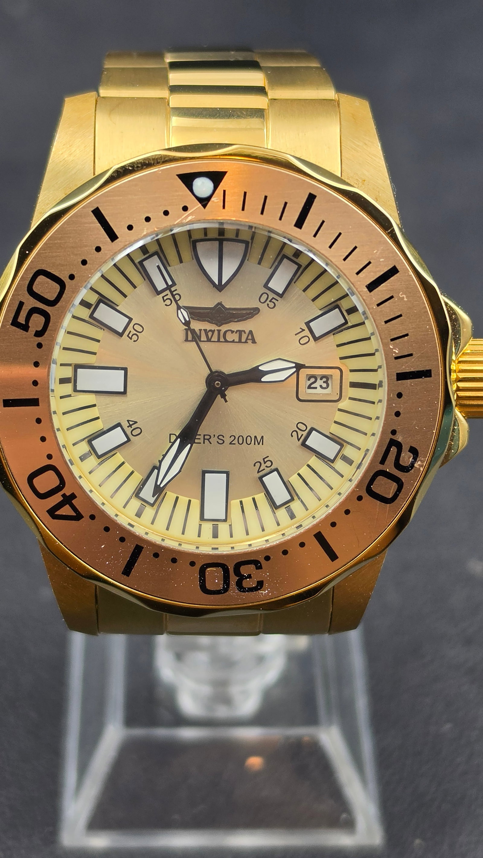 This is the Android USA AD443, a striking oversized retrograde chronograph powered by a Swiss ETA G1 (1 of 10)