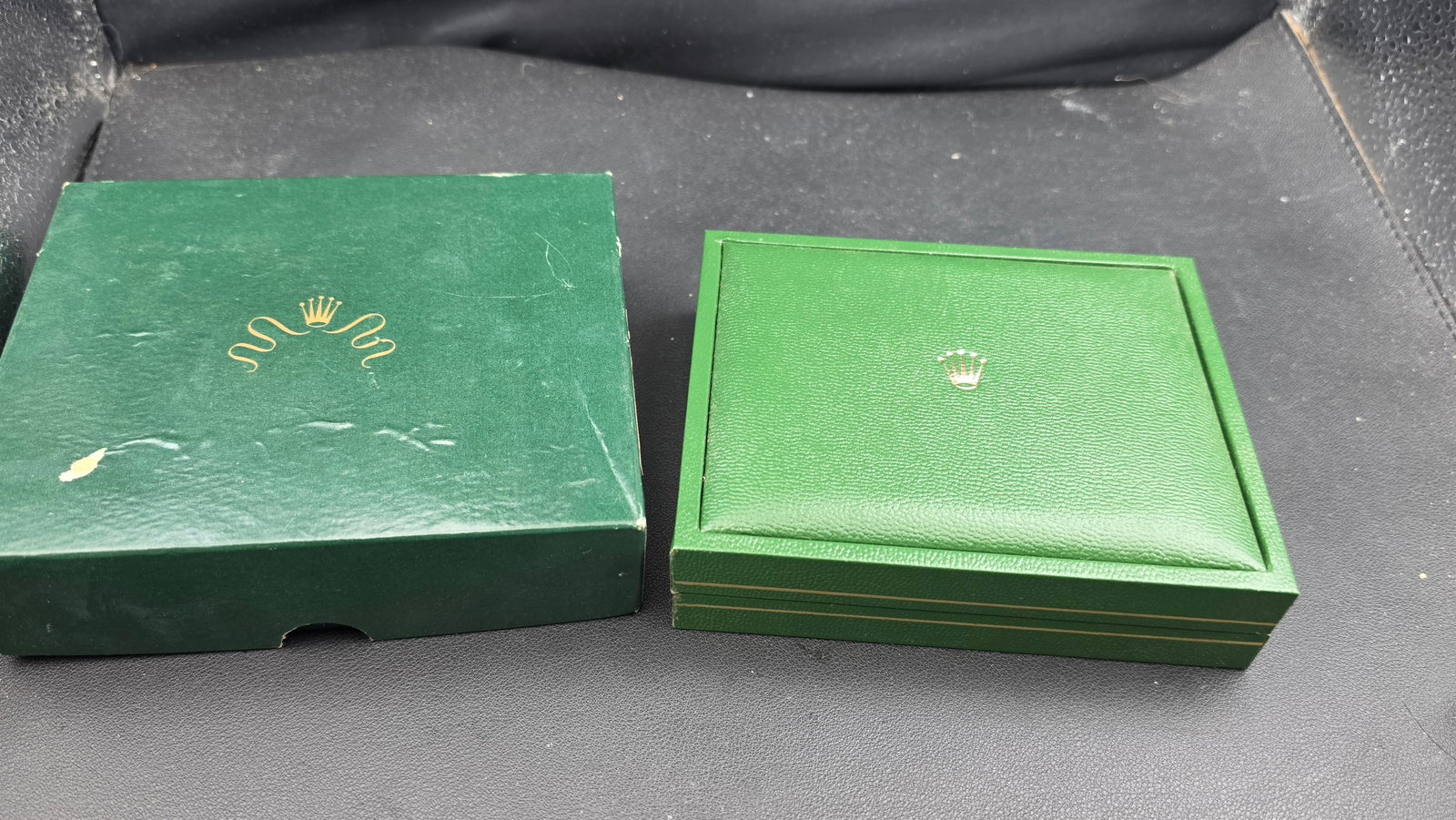 Vintage Rolex Officially Certified Chronometer Green Watch Box Set with Outer Carton circa 1960s-197 (1 of 6)