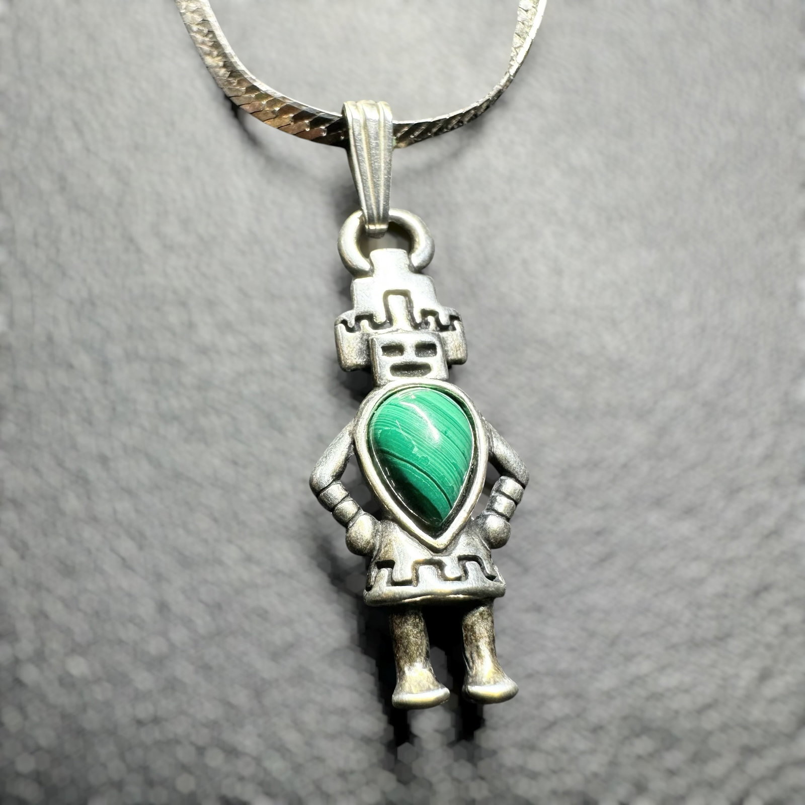16”/6g Native American 925 Sterling Silver Hemis Pendant Necklace (1 of 9)