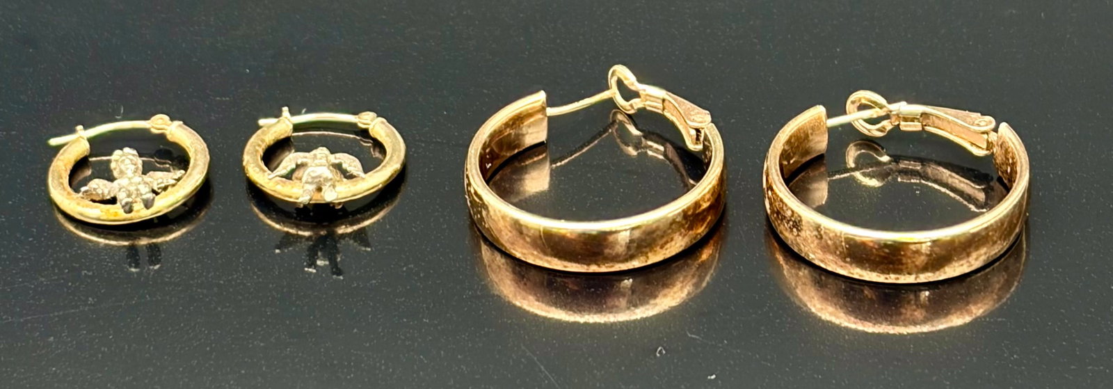 6.3g Hoop Earrings Lot of 2 Pairs (1 of 8)