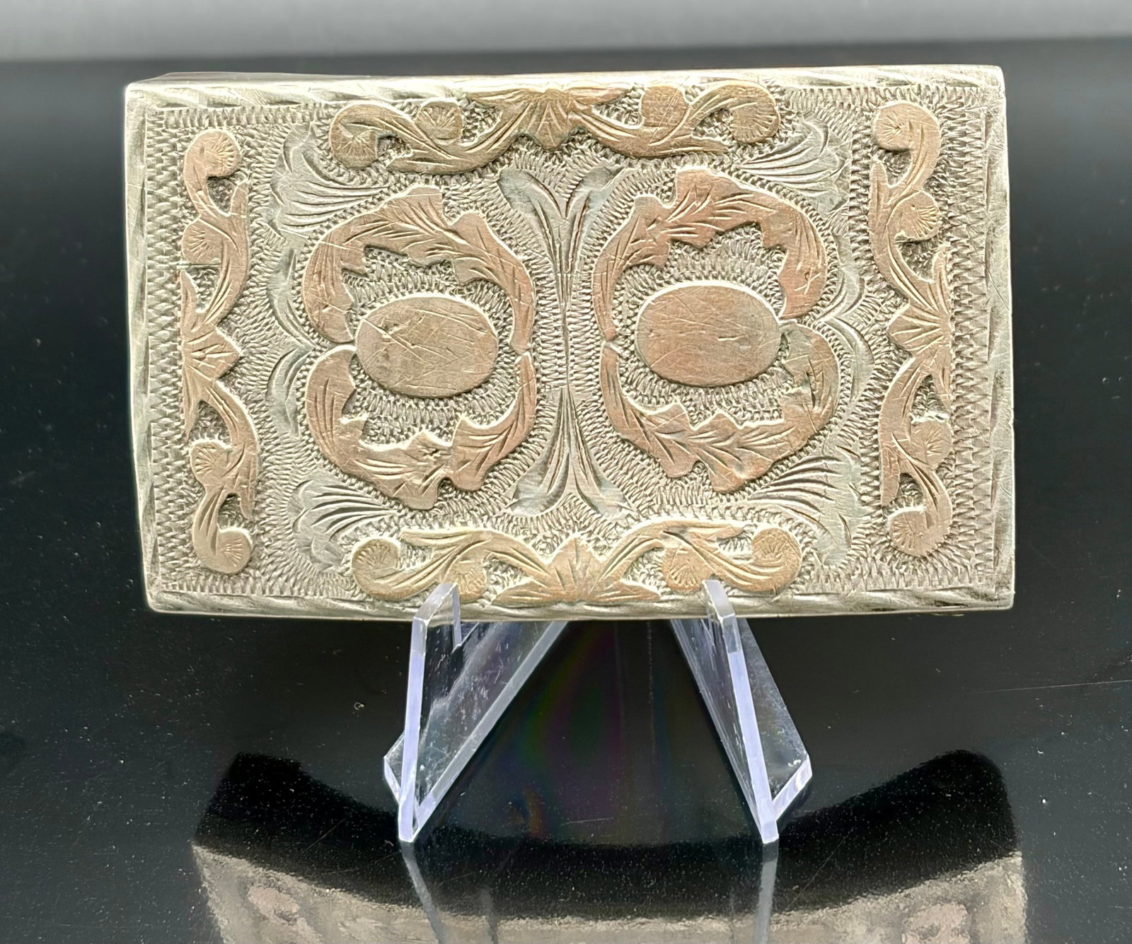 47.6g Vintage Mexican Sterling Silver Belt Buckle 925 (1 of 5)
