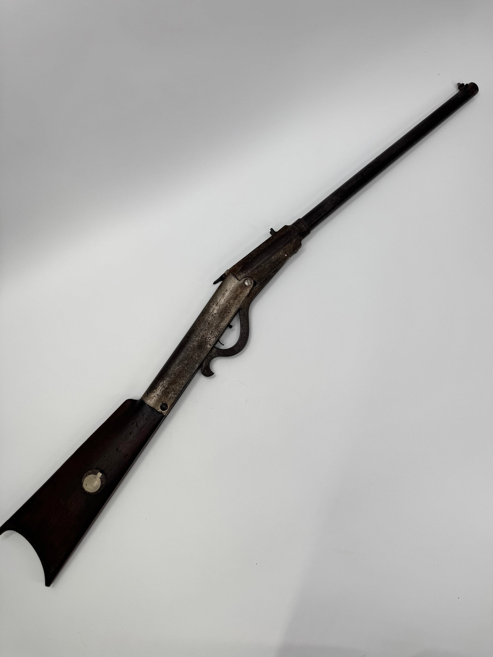 Rare Antique Cast Iron Break Action BB Gun Air Rifle c.1900 (1 of 11)