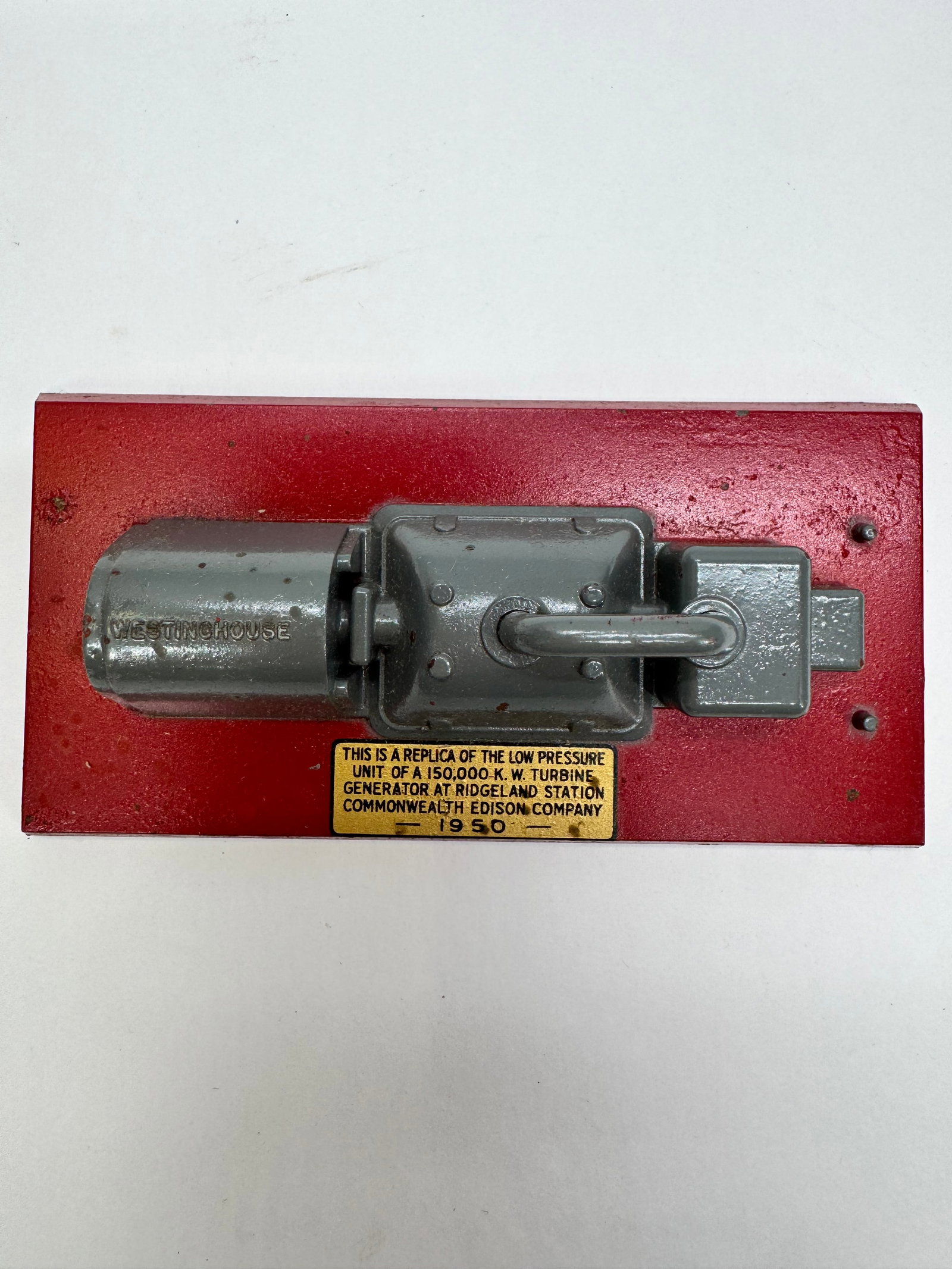 1950 Westinghouse Ridgeland Station Turbine Generator Display Model (1 of 6)