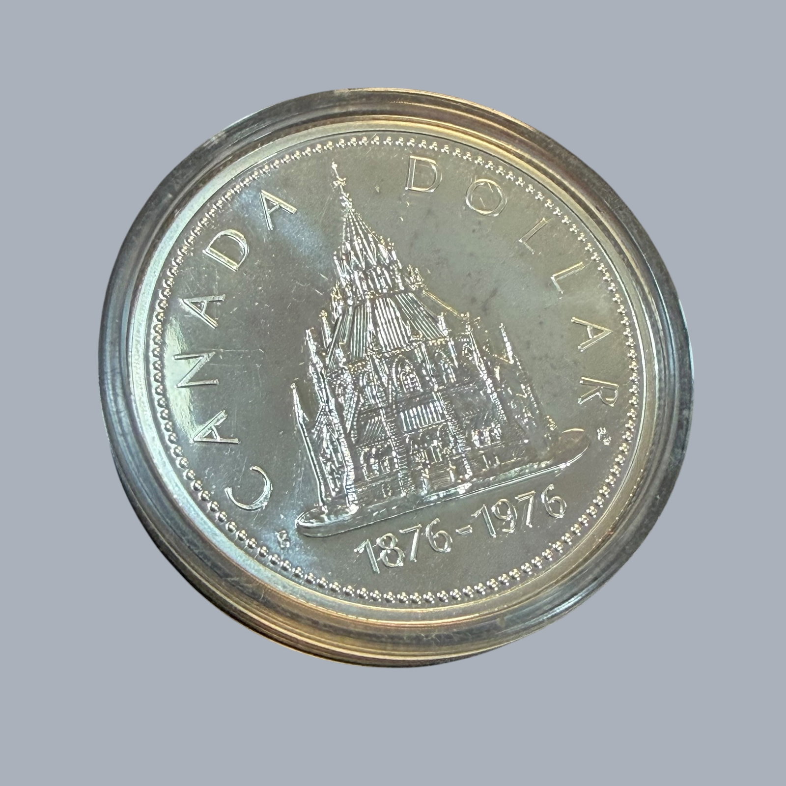 1976 Parliament Ottawa Canada Silver Dollar Coin & Case Uncirculated 23.33g (1 of 6)