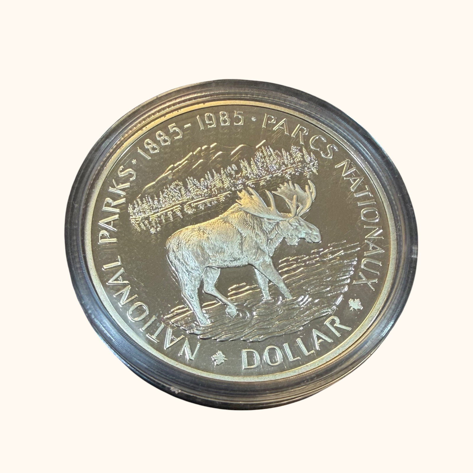 1885 1985 Canada National Parks Dollar Silver Coin & Case Uncirculated 23.33g (1 of 6)