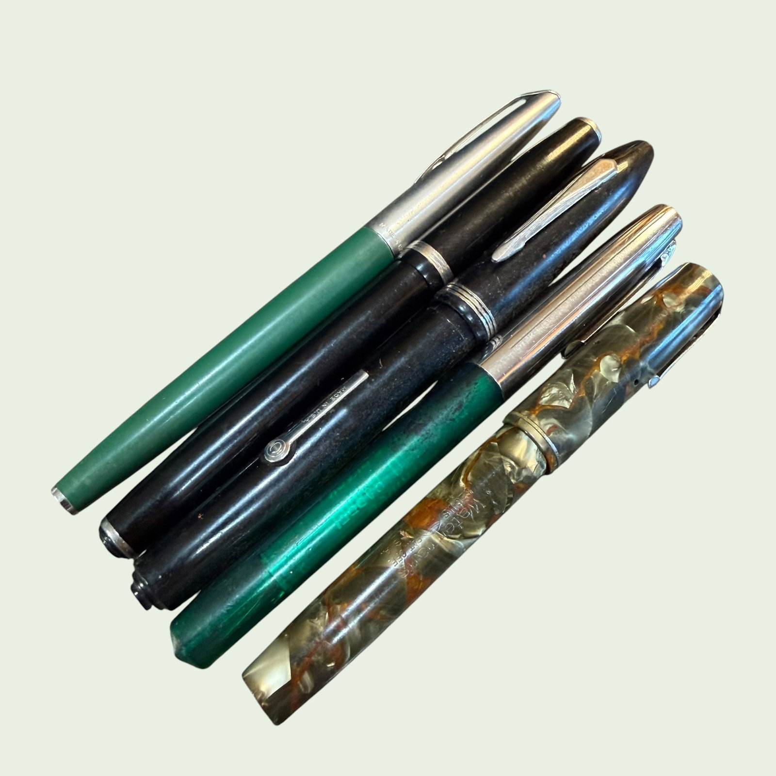 5 Different Fountain Pens Waterman’s Esterbrook Inkograph Sheaffer’s Unmarked (1 of 11)