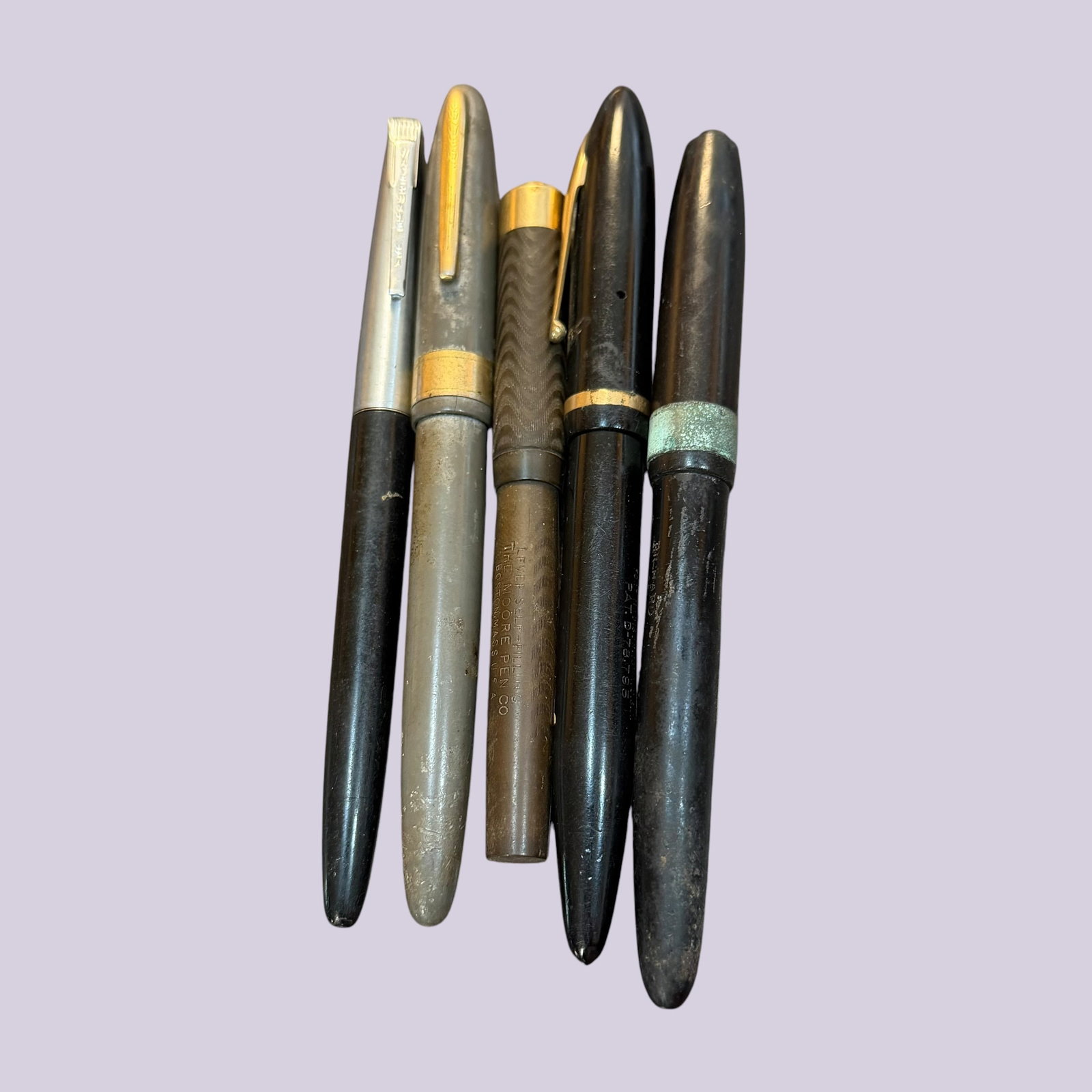 5 Early Fountain Pens Waterman’s Wearever Moore Sheaffer Unbranded (1 of 12)